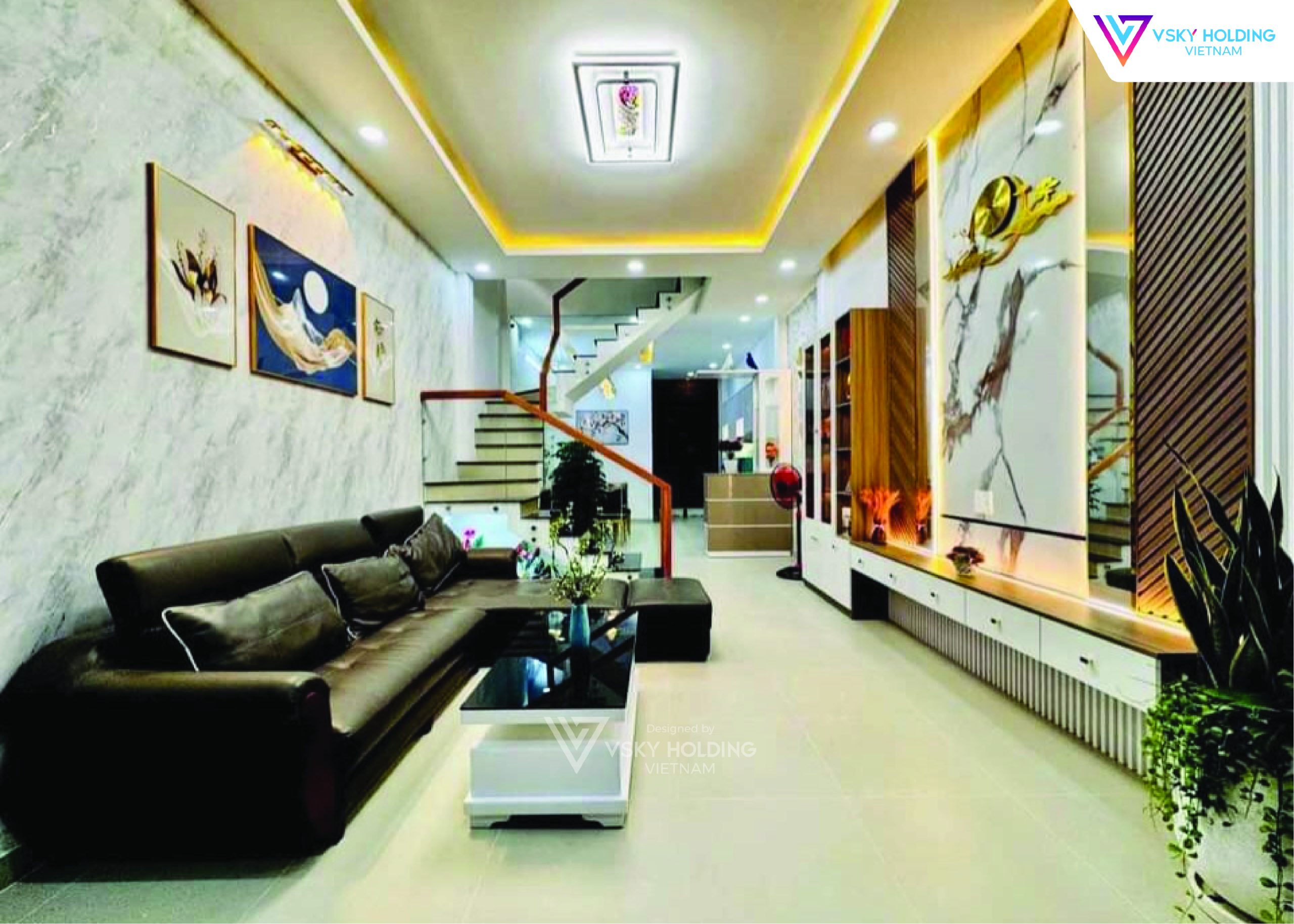 Xây dựng công trình nhà ở 2 tầng 85m2