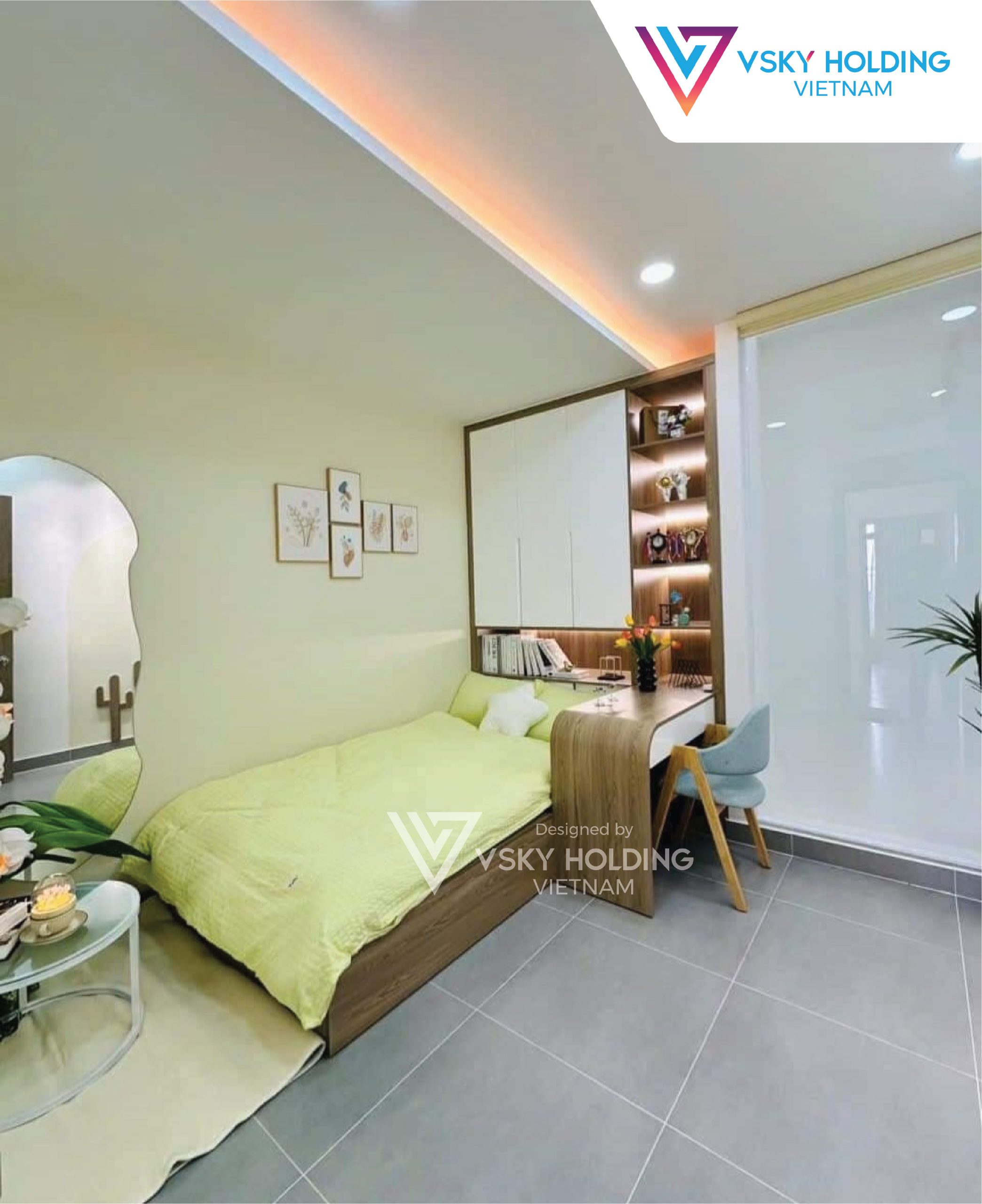 Xây dựng công trình nhà ở 70m2 4 tầng