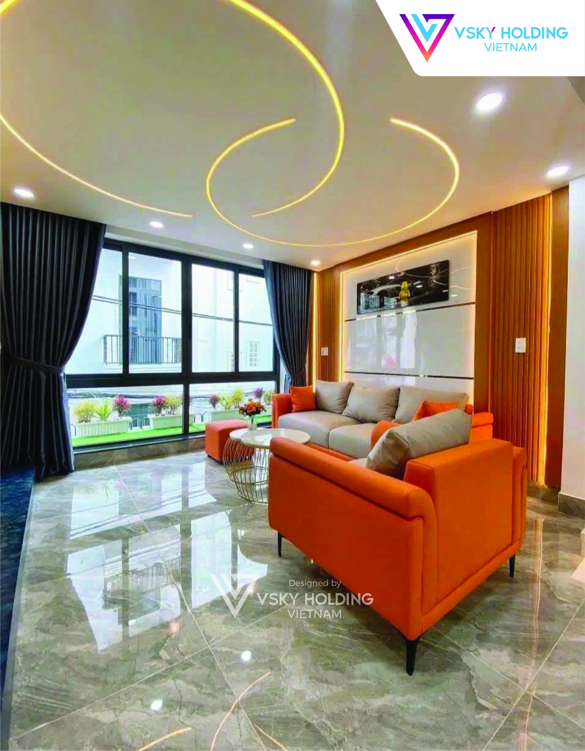 Xây dựng công trình nhà ở 5 tầng 62m2