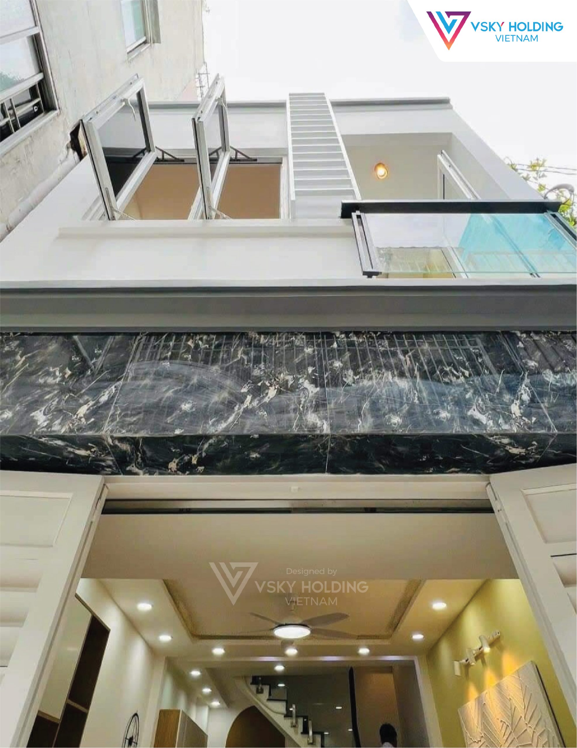 Xây dựng công trình nhà ở 76m2 2 tầng