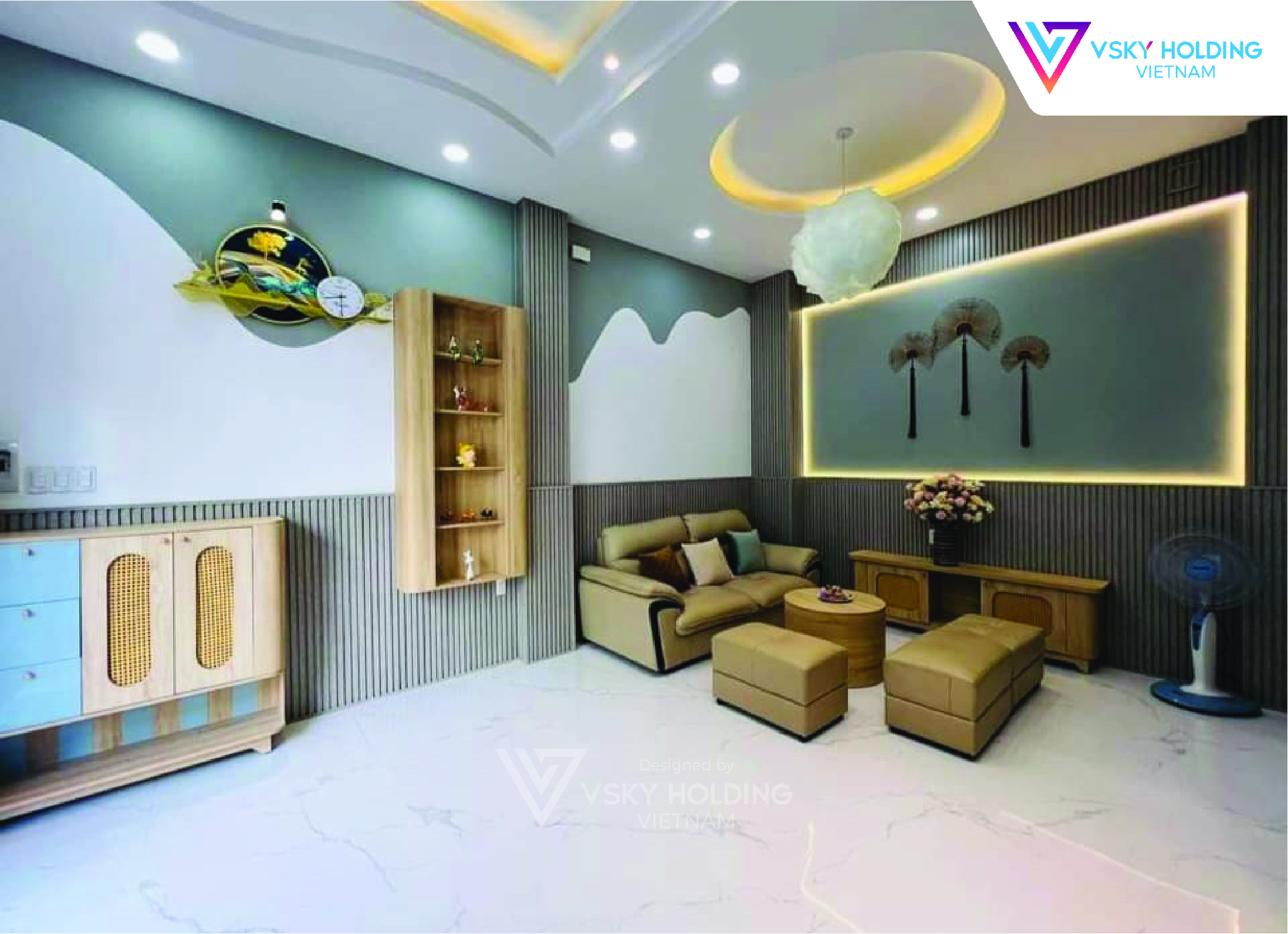 Xây dựng công trình nhà ở 105m2 4 tầng