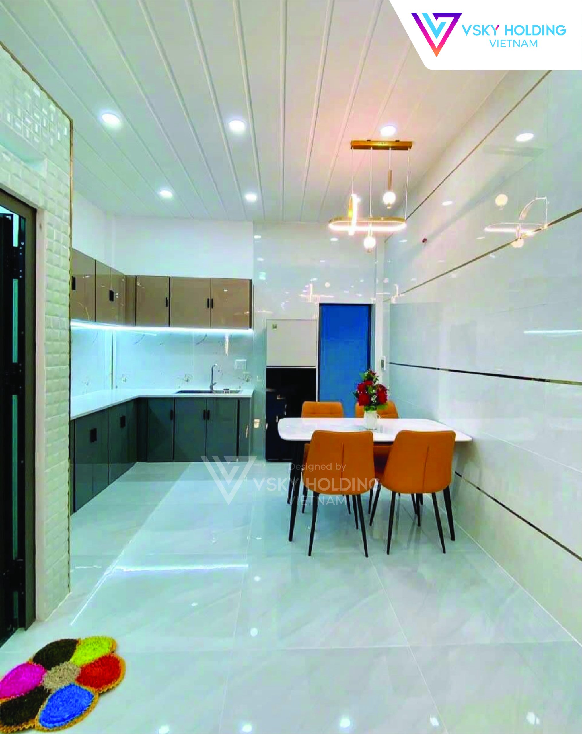 Xây dựng công trình nhà ở 2 tầng 75m2