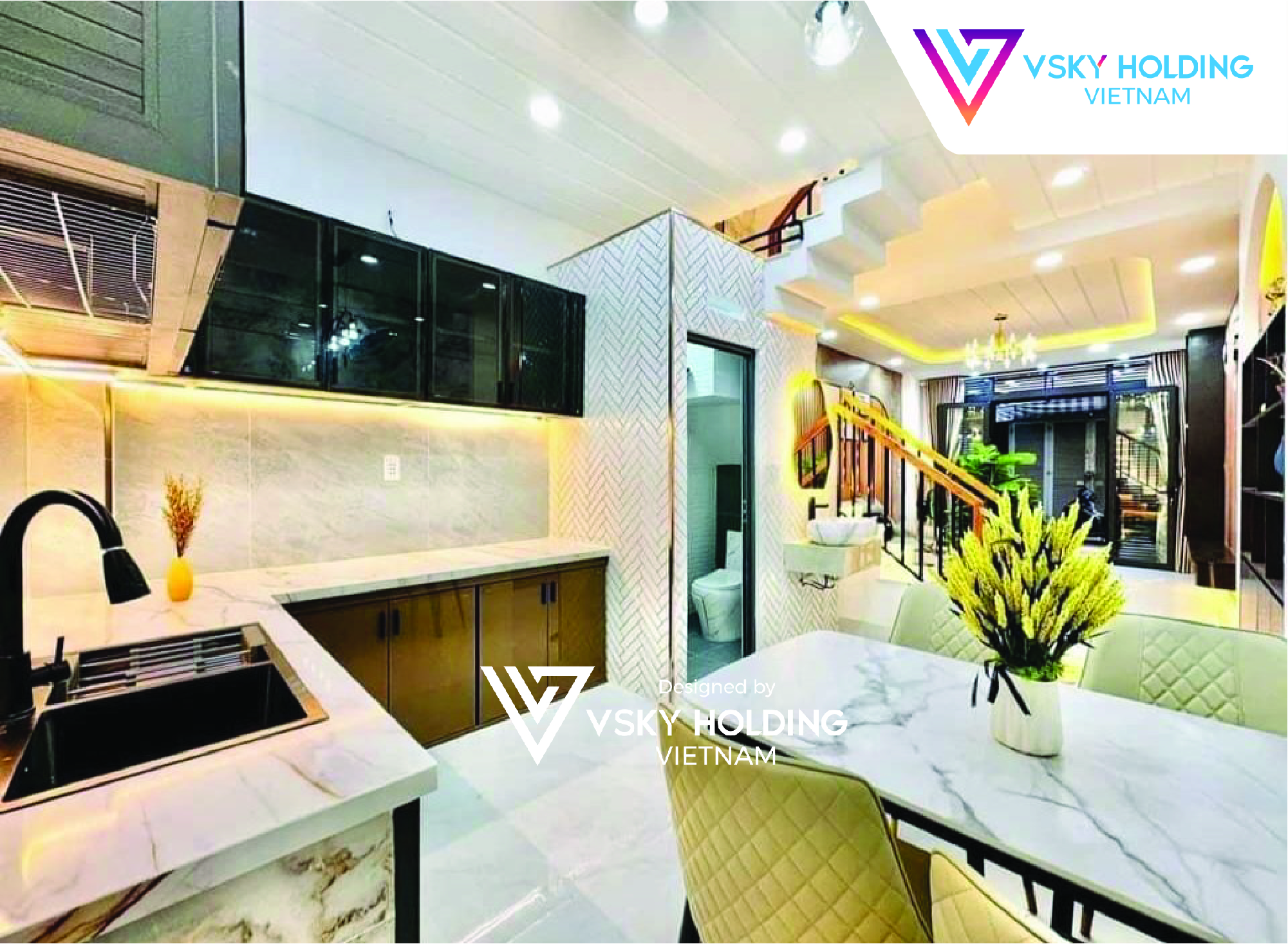 Xây dựng công trình nhà ở 90m2 3 tầng