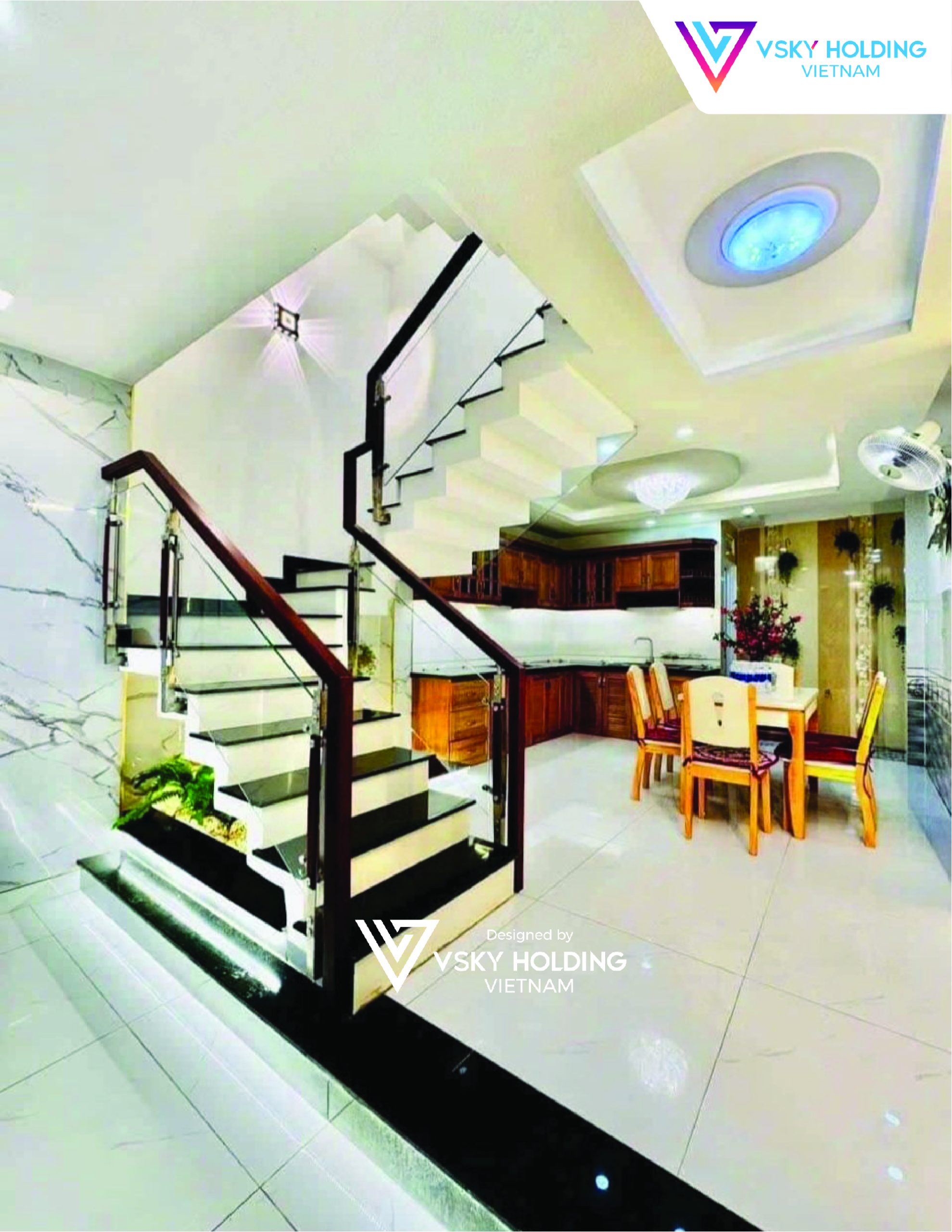 Xây dựng công trình nhà ở 65m2 5 tầng