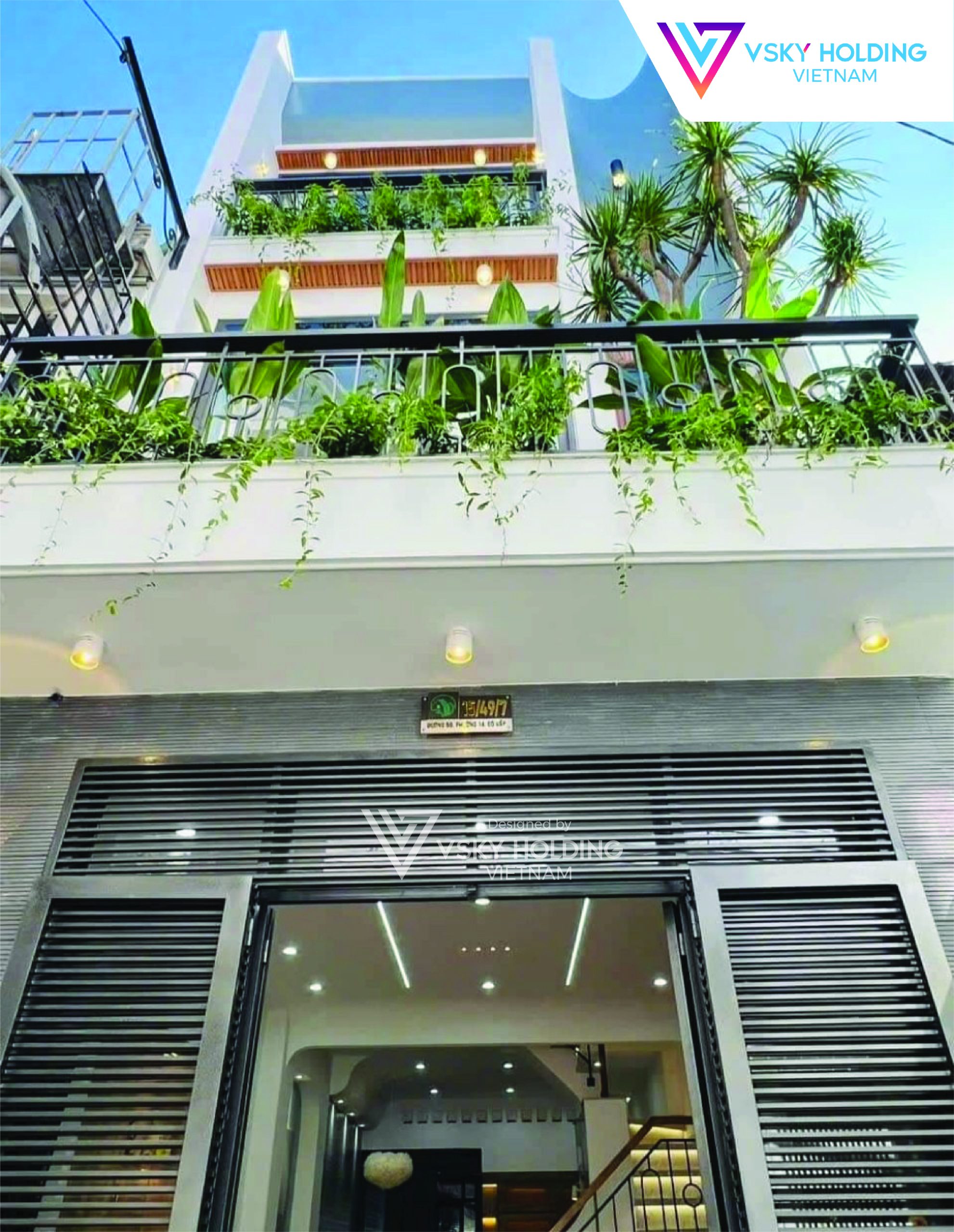 Xây dựng công trình nhà ở 70m2 4 tầng
