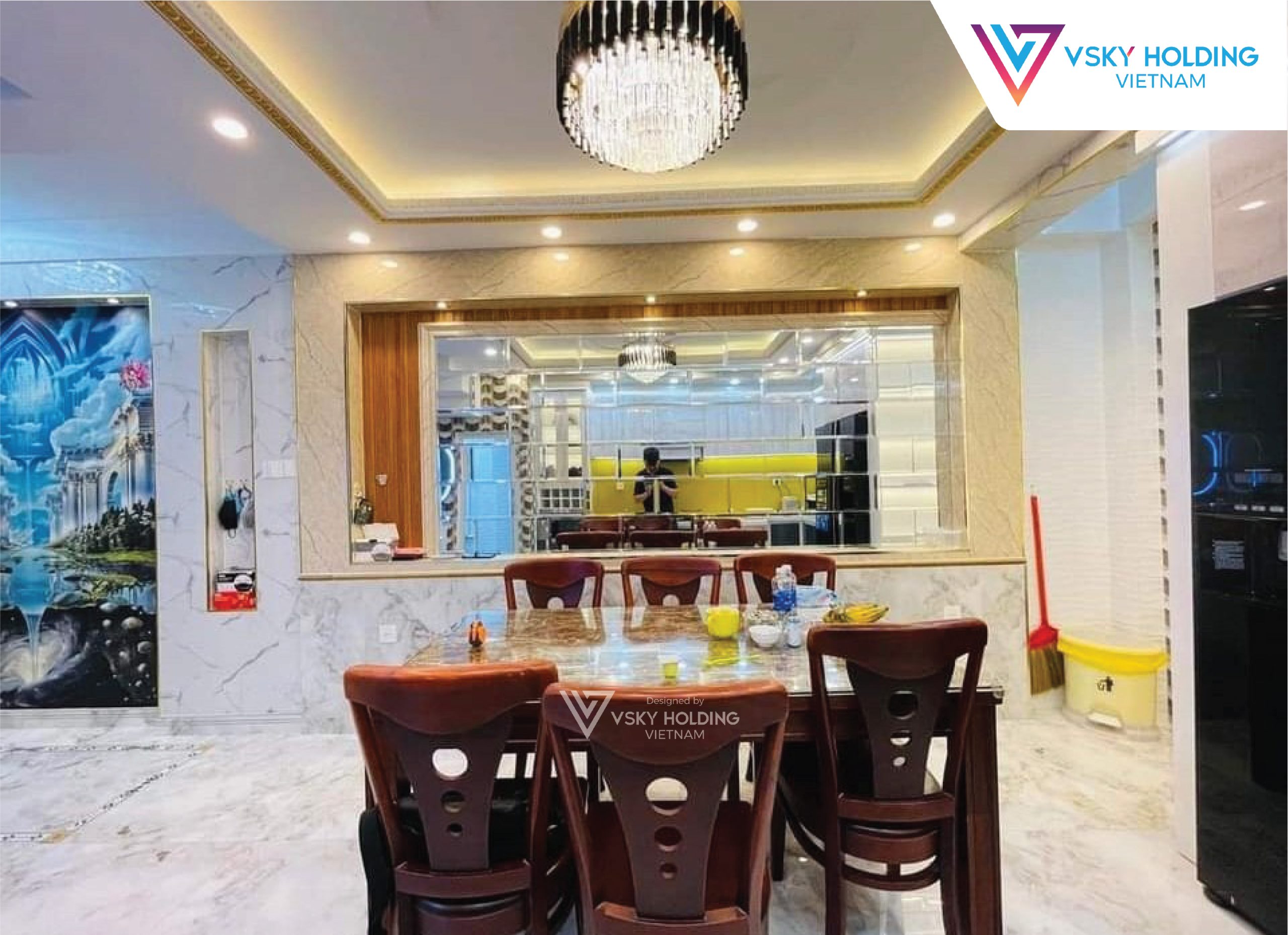Xây dựng công trình nhà ở 65m2 6 tầng