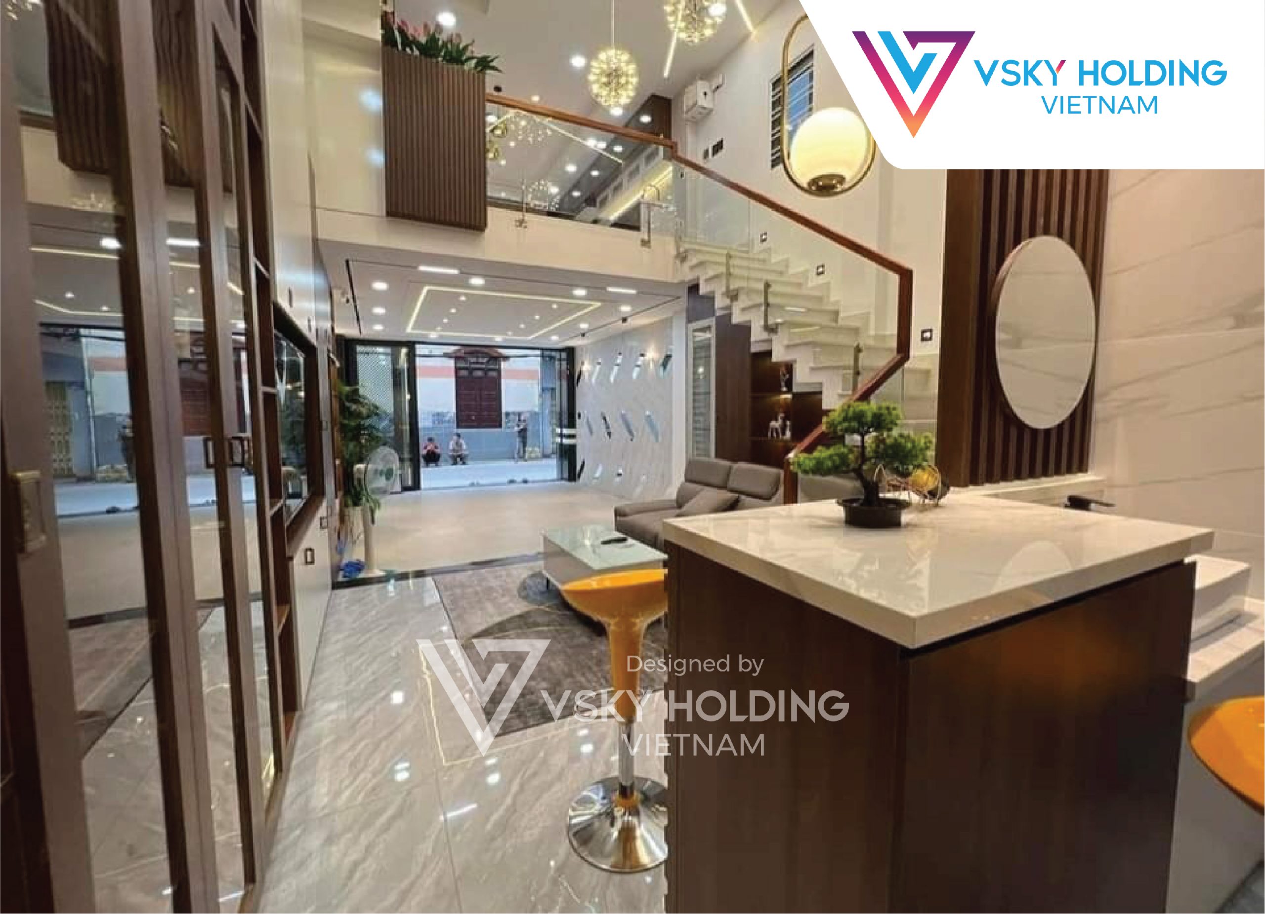 Xây dựng công trình nhà ở 100m2 5 tầng
