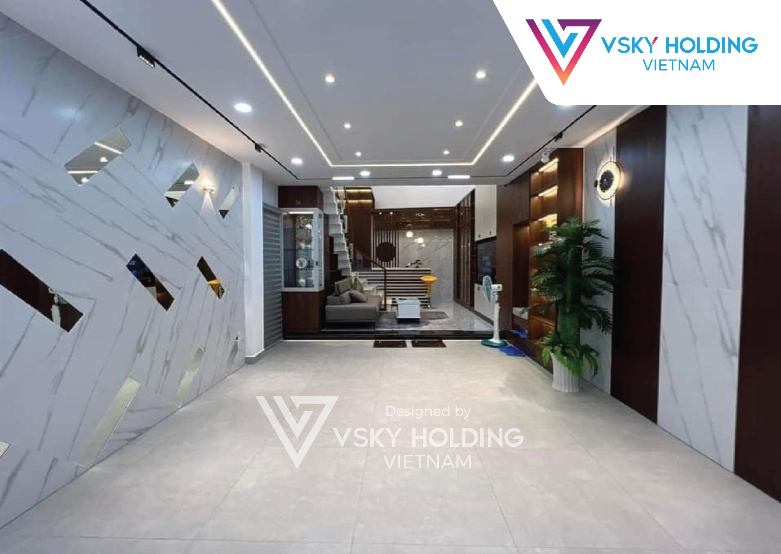 Xây dựng công trình nhà ở 100m2 5 tầng
