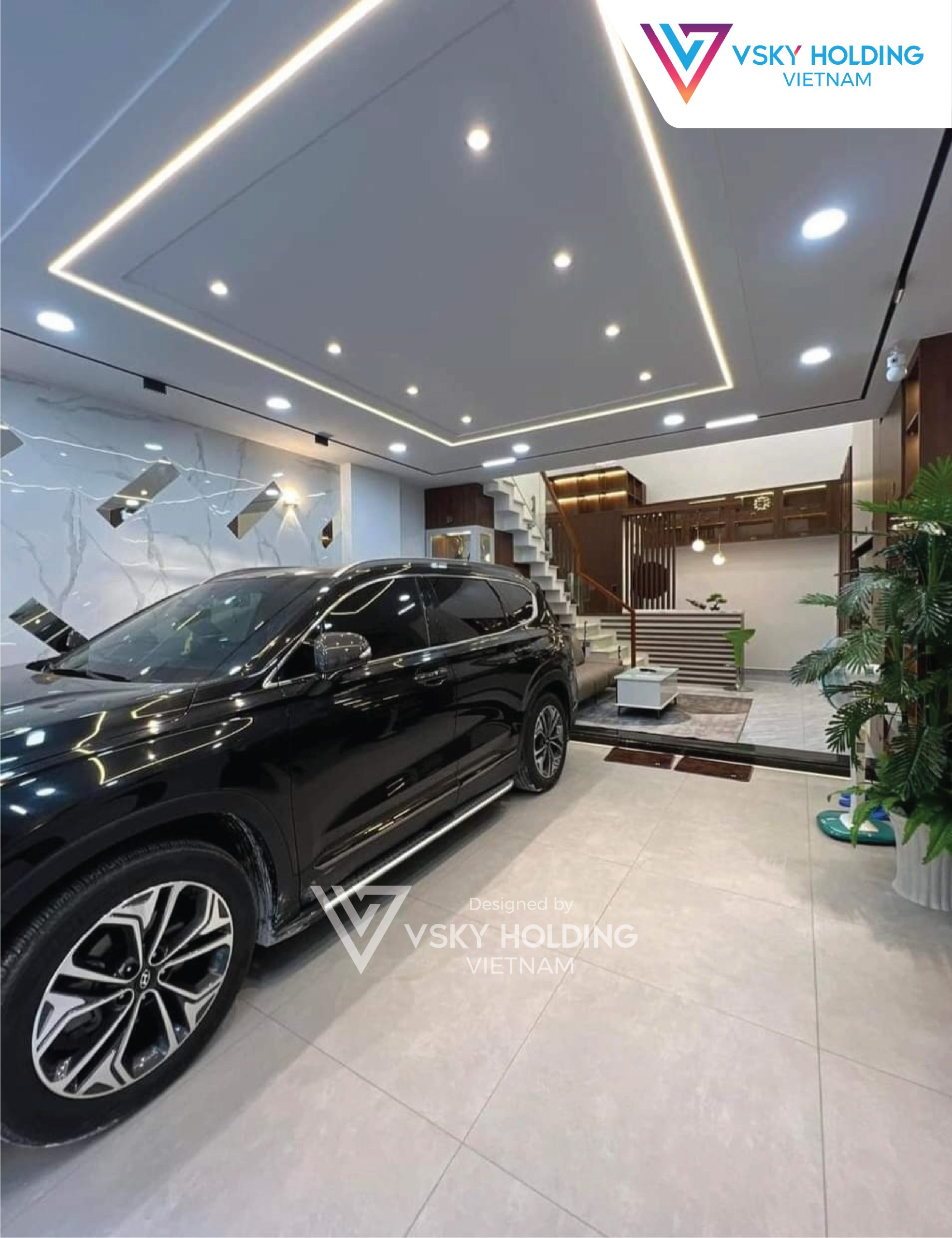 Xây dựng công trình nhà ở 100m2 5 tầng
