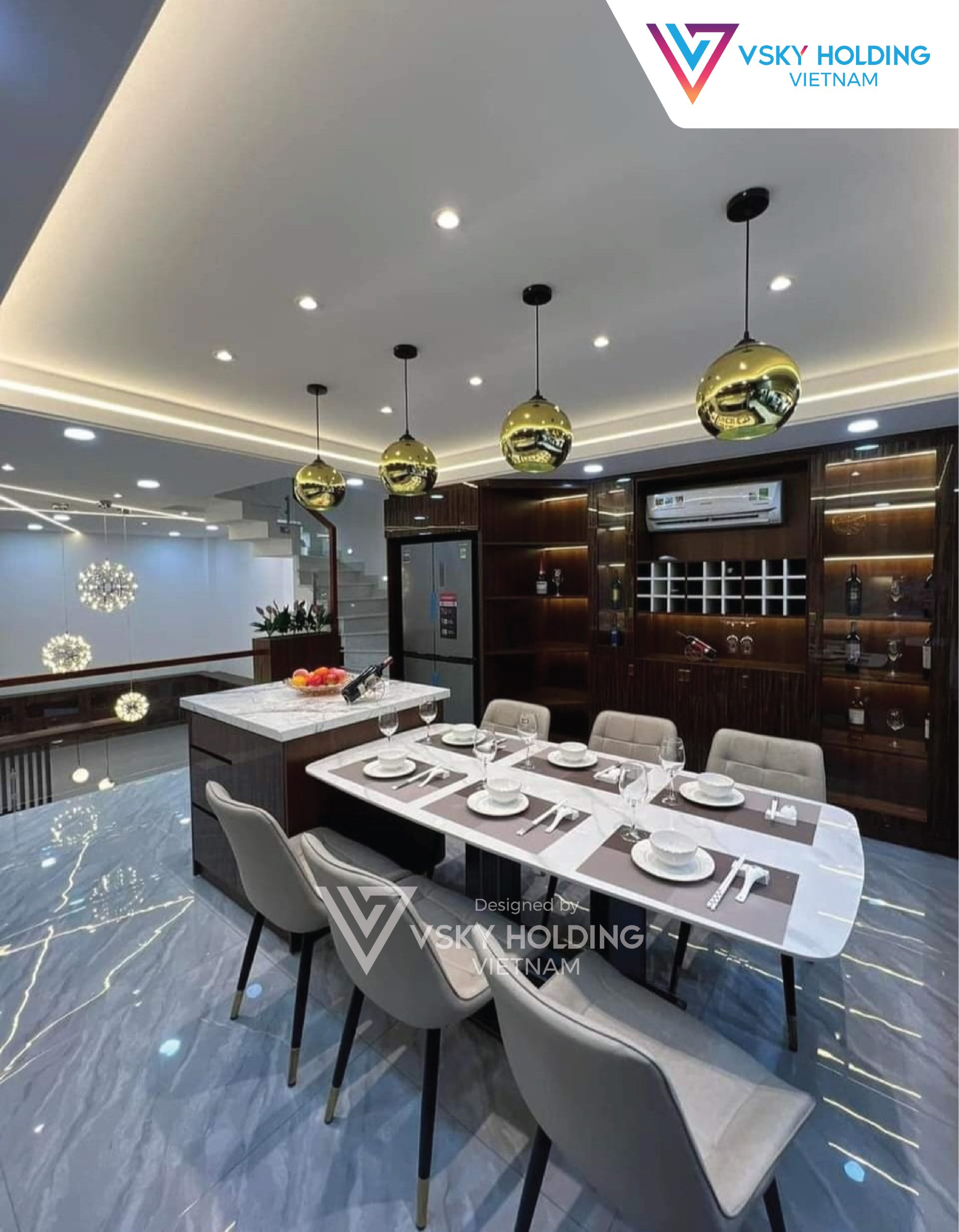 Xây dựng công trình nhà ở 100m2 5 tầng
