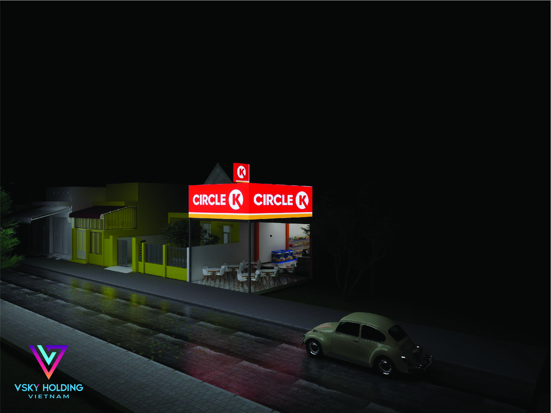 Thiết kế thi công mẫu cửa hàng tiện lợi CIRCLE K
