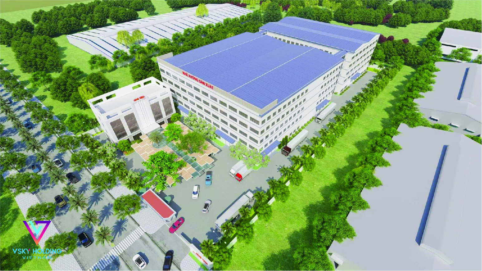 Thiết kế thi công nhà xưởng nhà máy Trung Kiên
