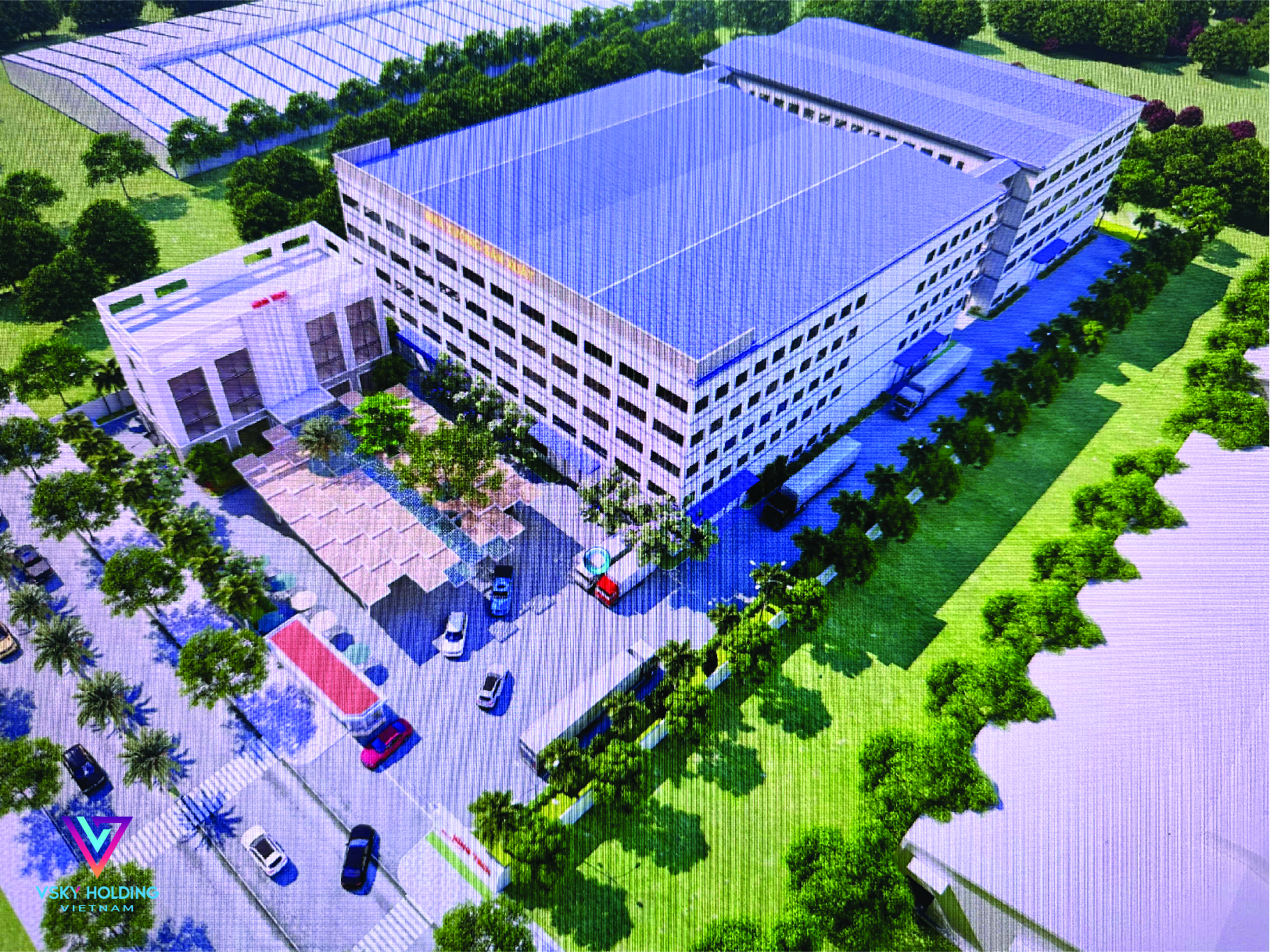 Thiết kế thi công nhà xưởng nhà máy Trung Kiên