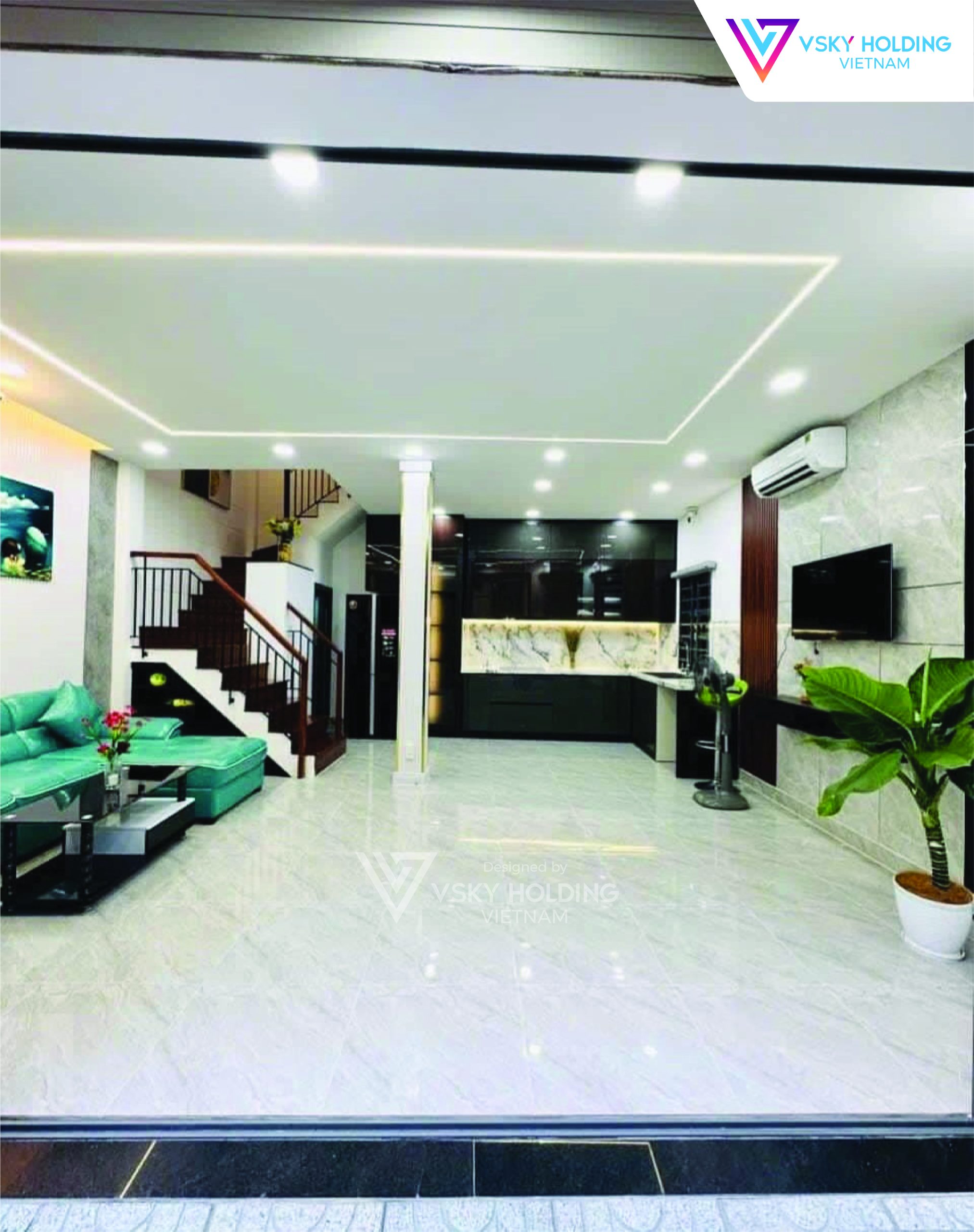 Xây dựng công trình nhà ở 3 tầng với diện tích hơn 100m2