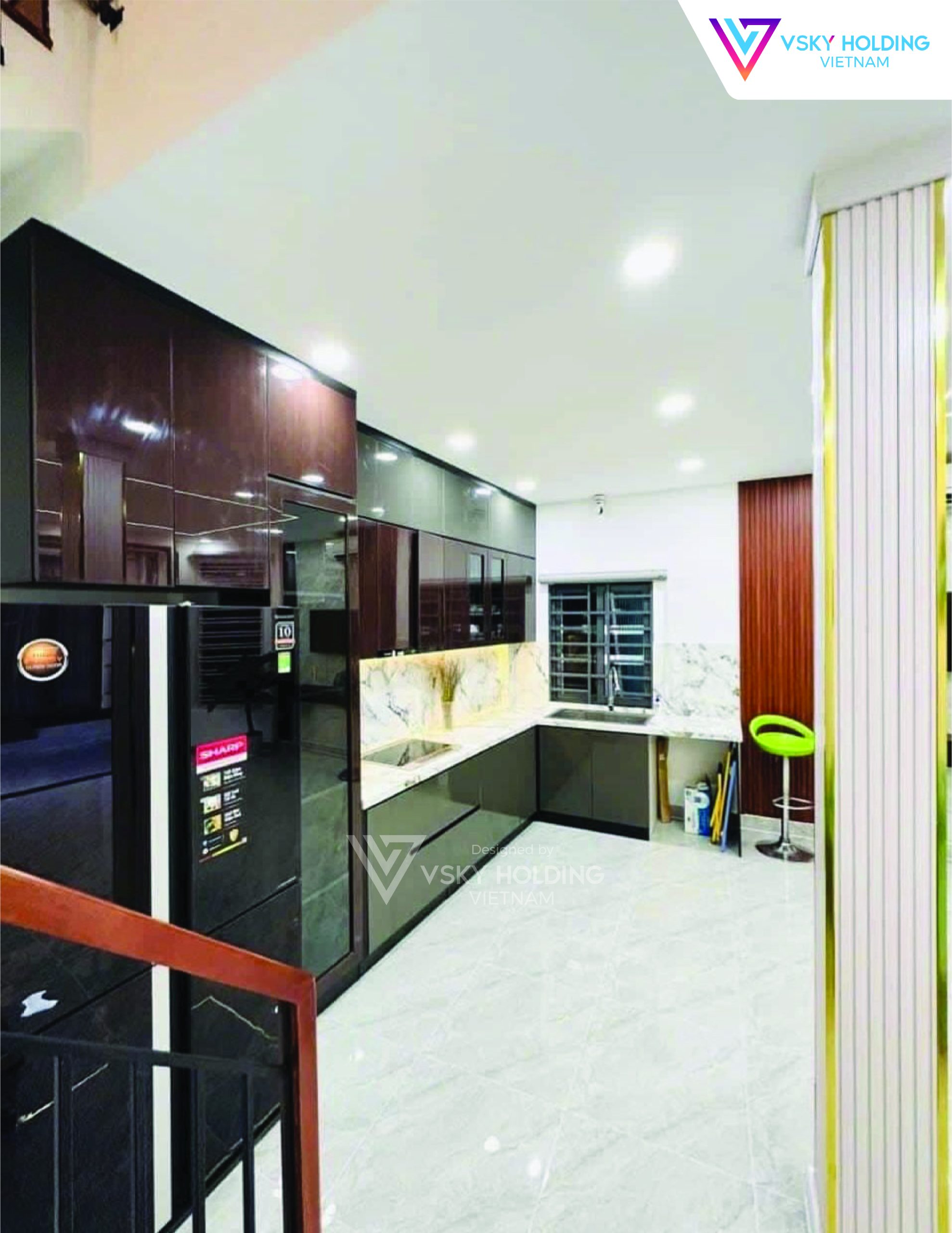 Xây dựng công trình nhà ở 3 tầng với diện tích hơn 100m2