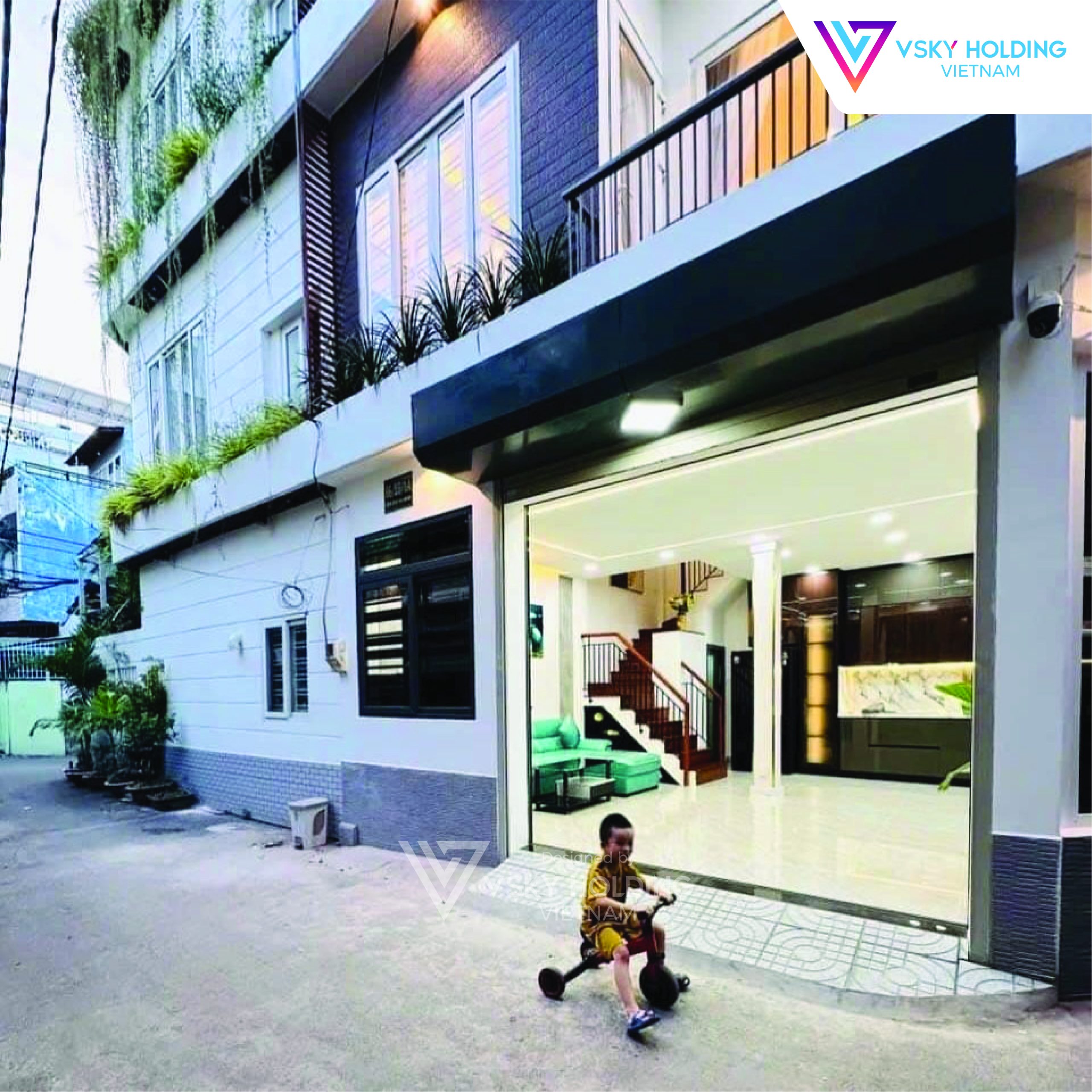 Xây dựng công trình nhà ở 3 tầng với diện tích hơn 100m2