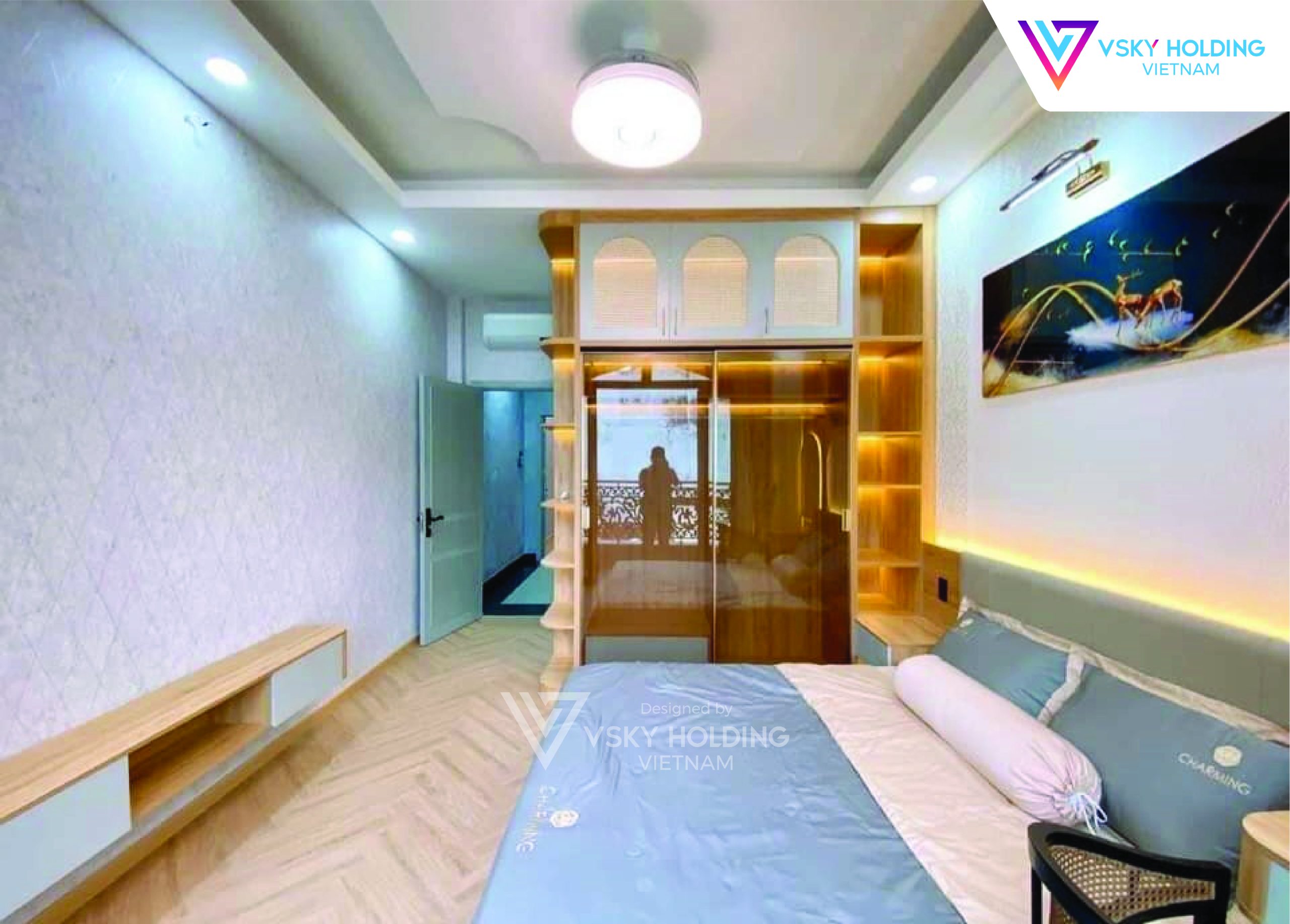Xây dựng công trình nhà ở 4 tầng 76m2