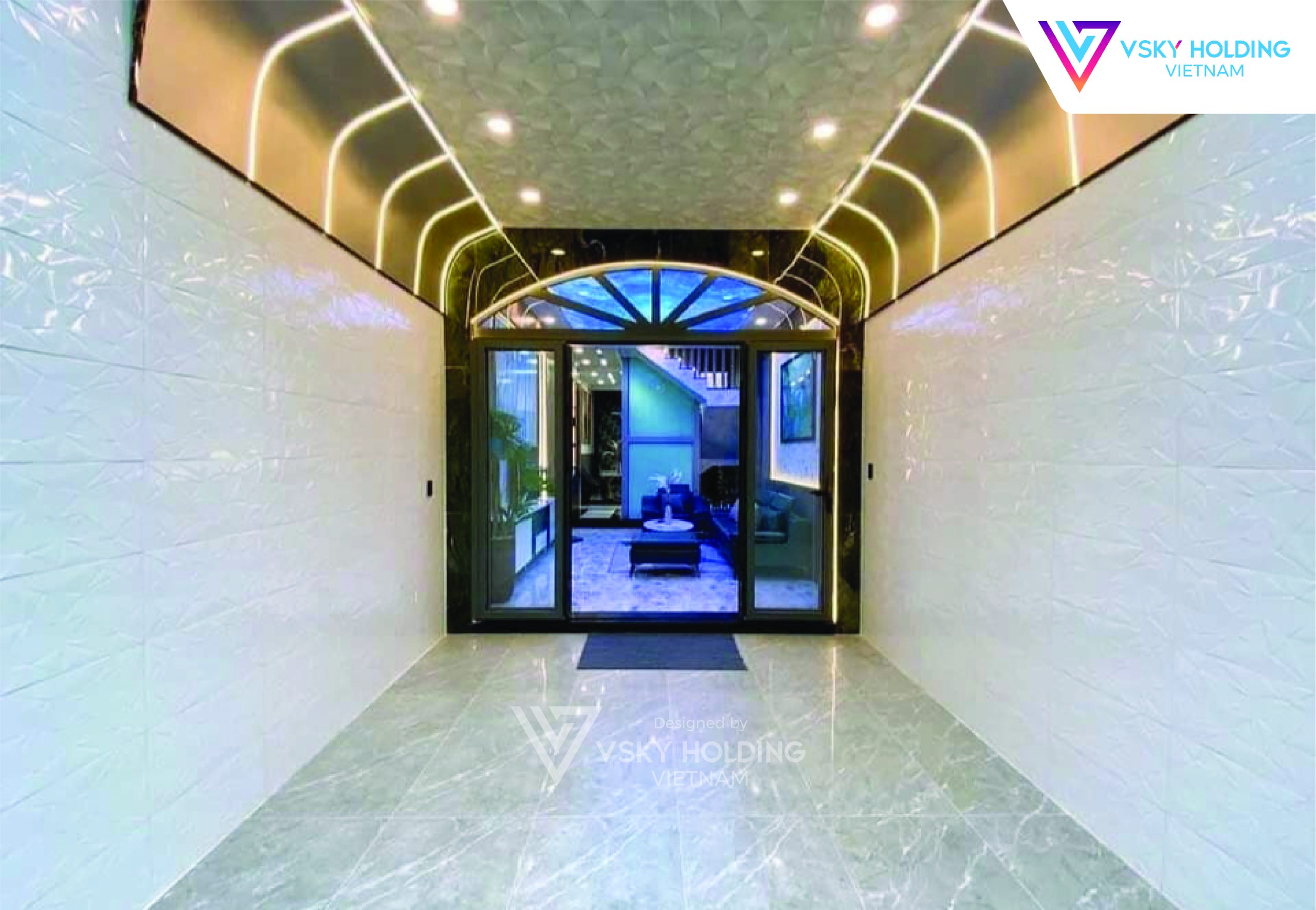 Xây dựng công trình nhà ở 4 tầng 76m2