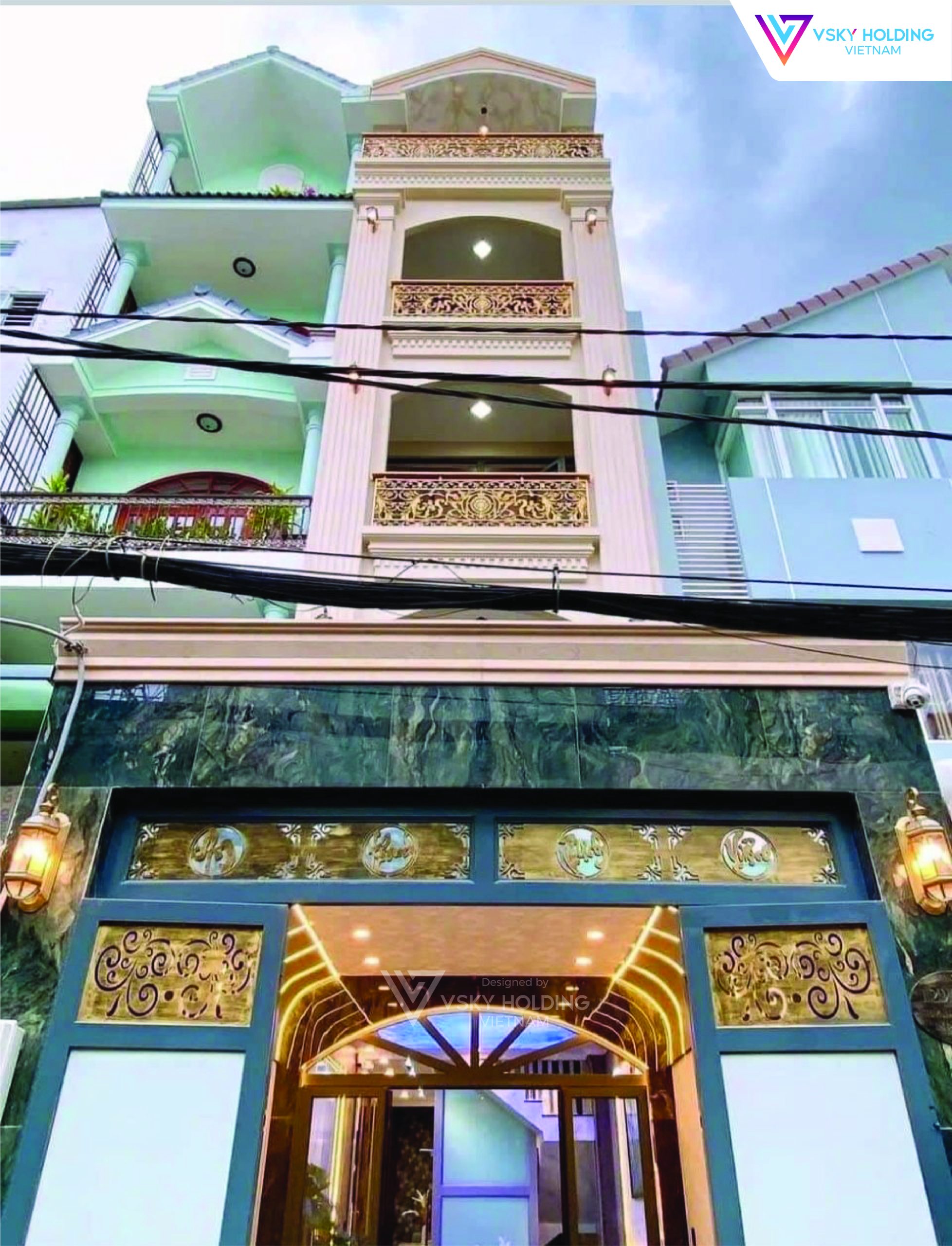 Xây dựng công trình nhà ở 4 tầng 76m2