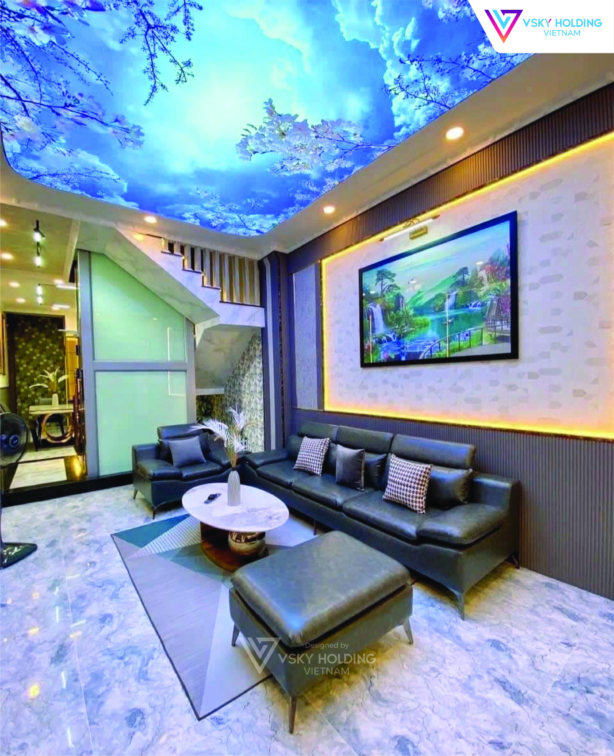 Xây dựng công trình nhà ở 4 tầng 76m2