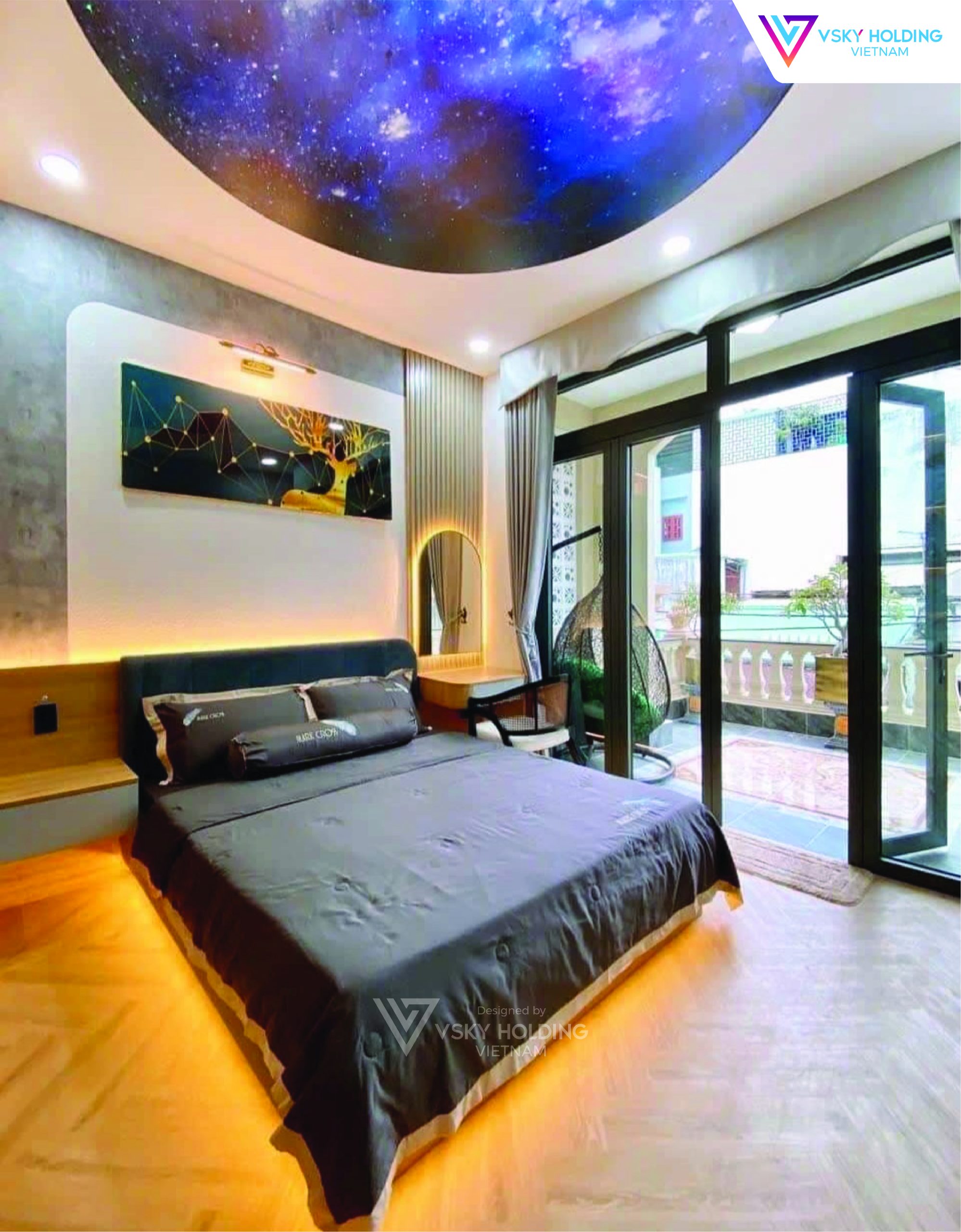 Xây dựng công trình nhà ở 4 tầng 76m2