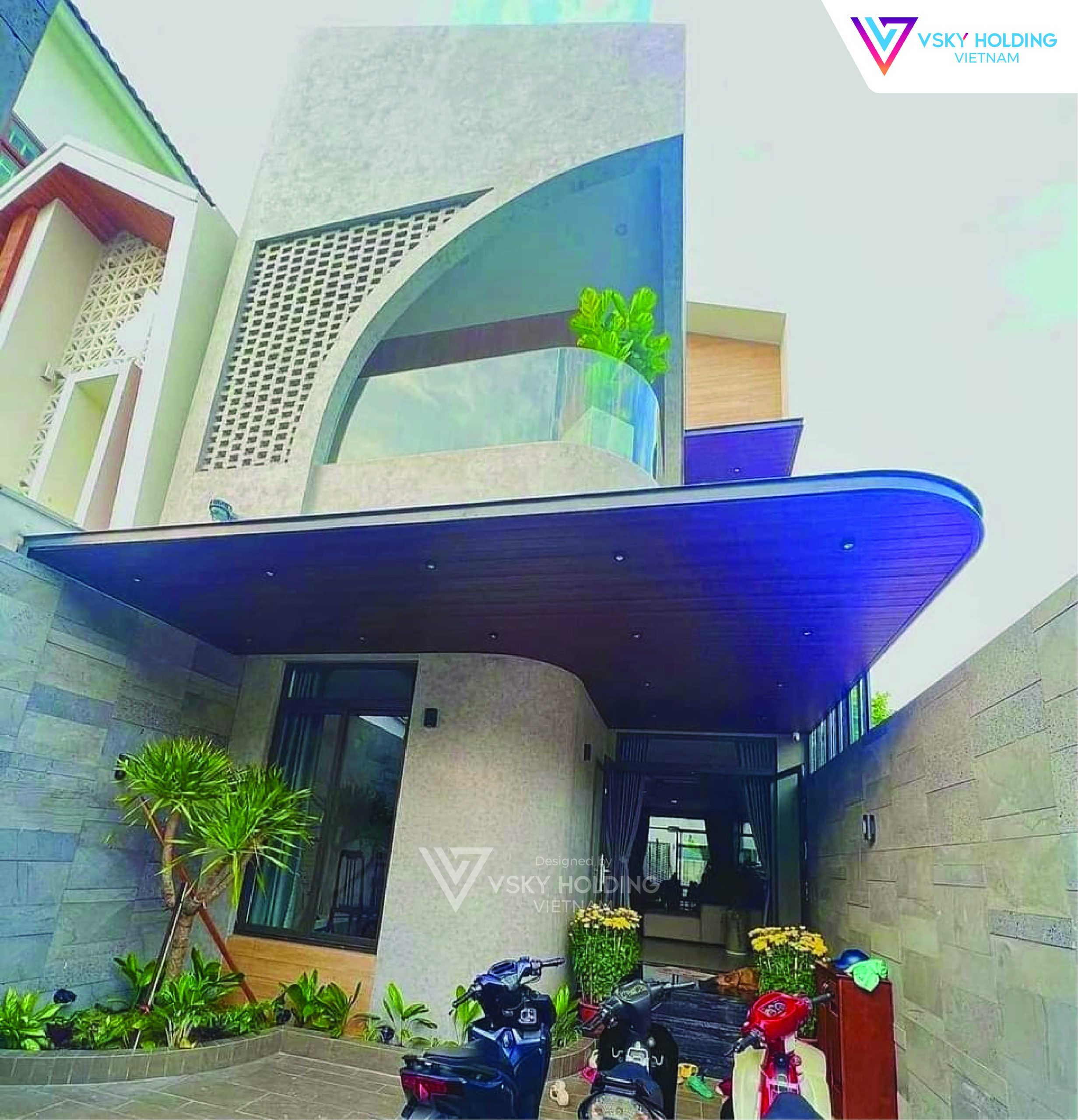 Xây dựng công trình nhà ở 2 tầng 80m2
