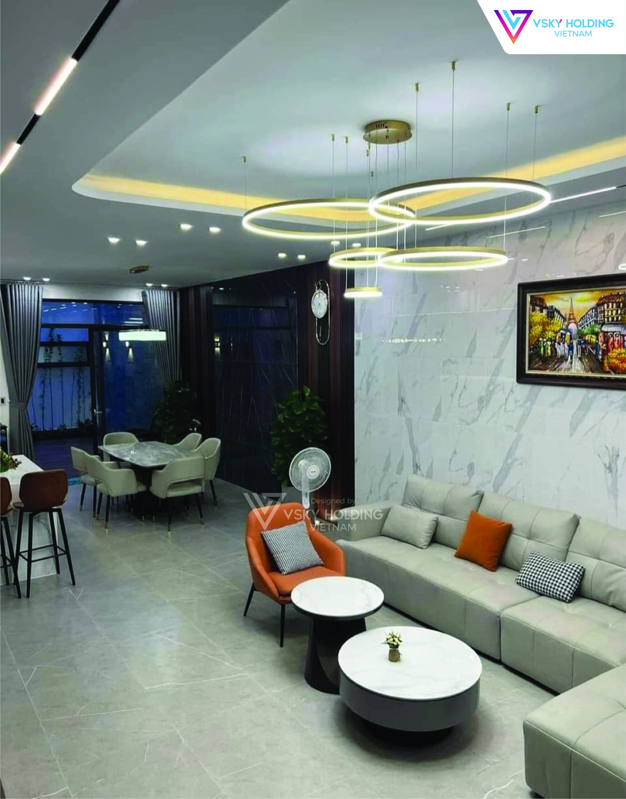 Xây dựng công trình nhà ở 2 tầng 80m2