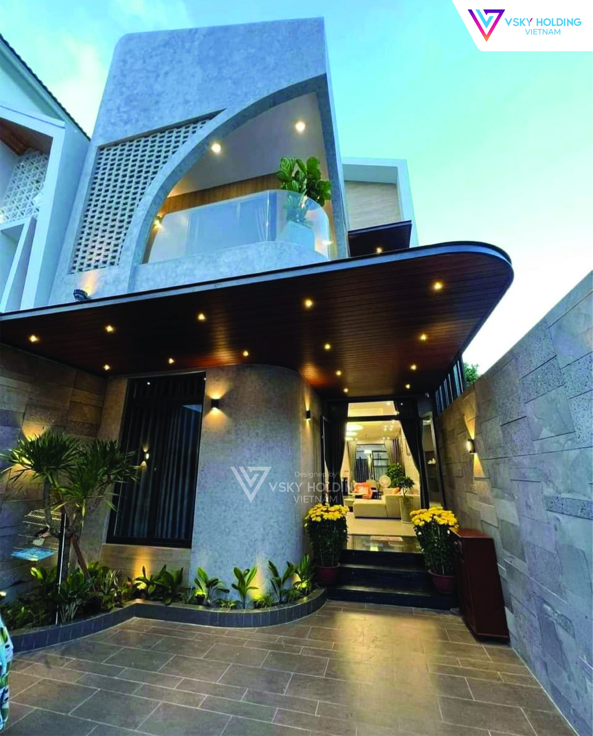 Xây dựng công trình nhà ở 2 tầng 80m2