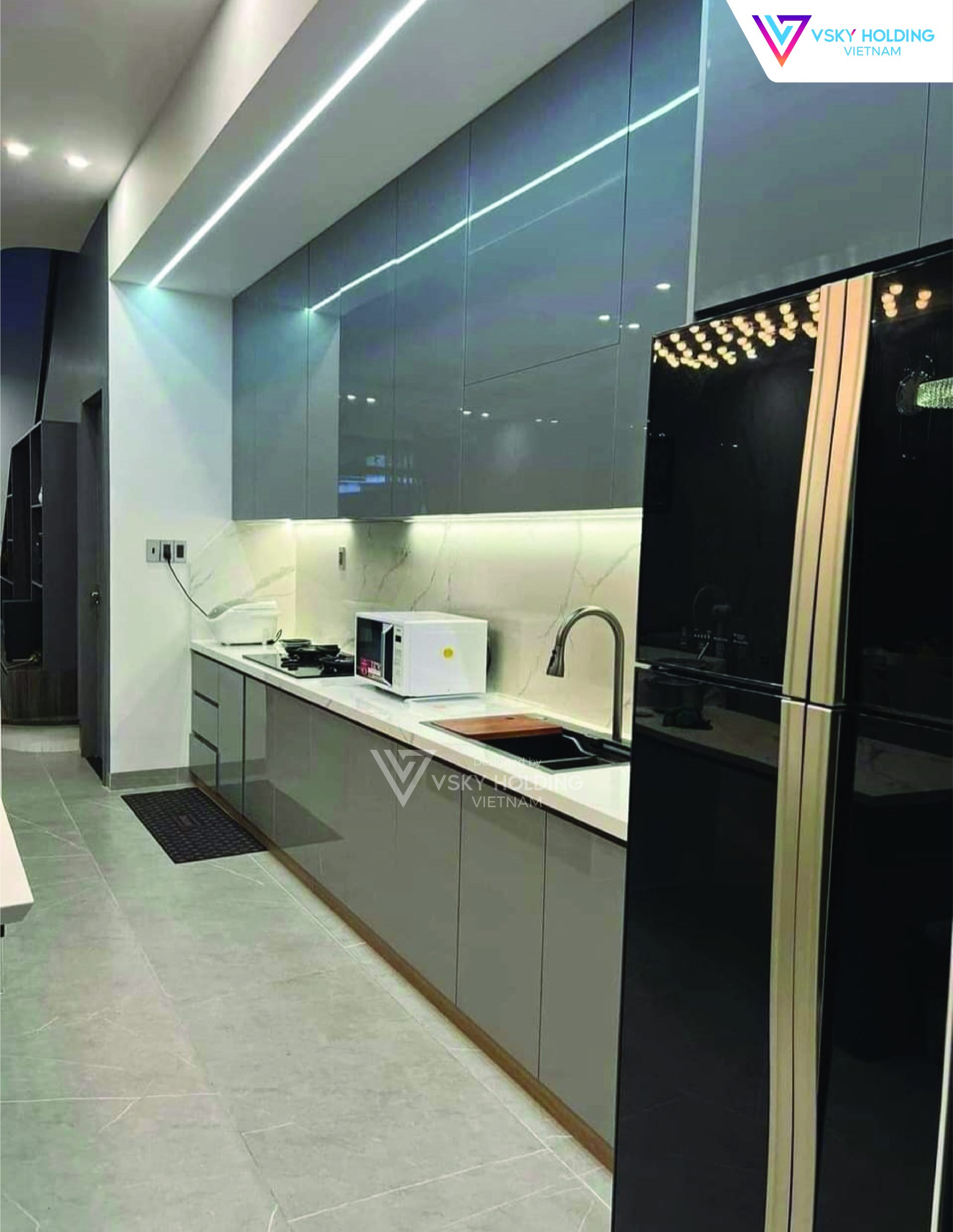 Xây dựng công trình nhà ở 2 tầng 80m2
