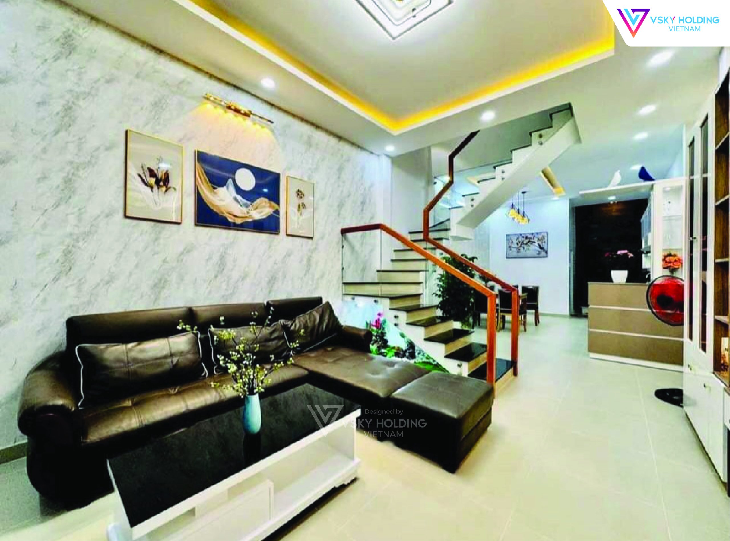 Xây dựng công trình nhà ở 2 tầng hiện đại