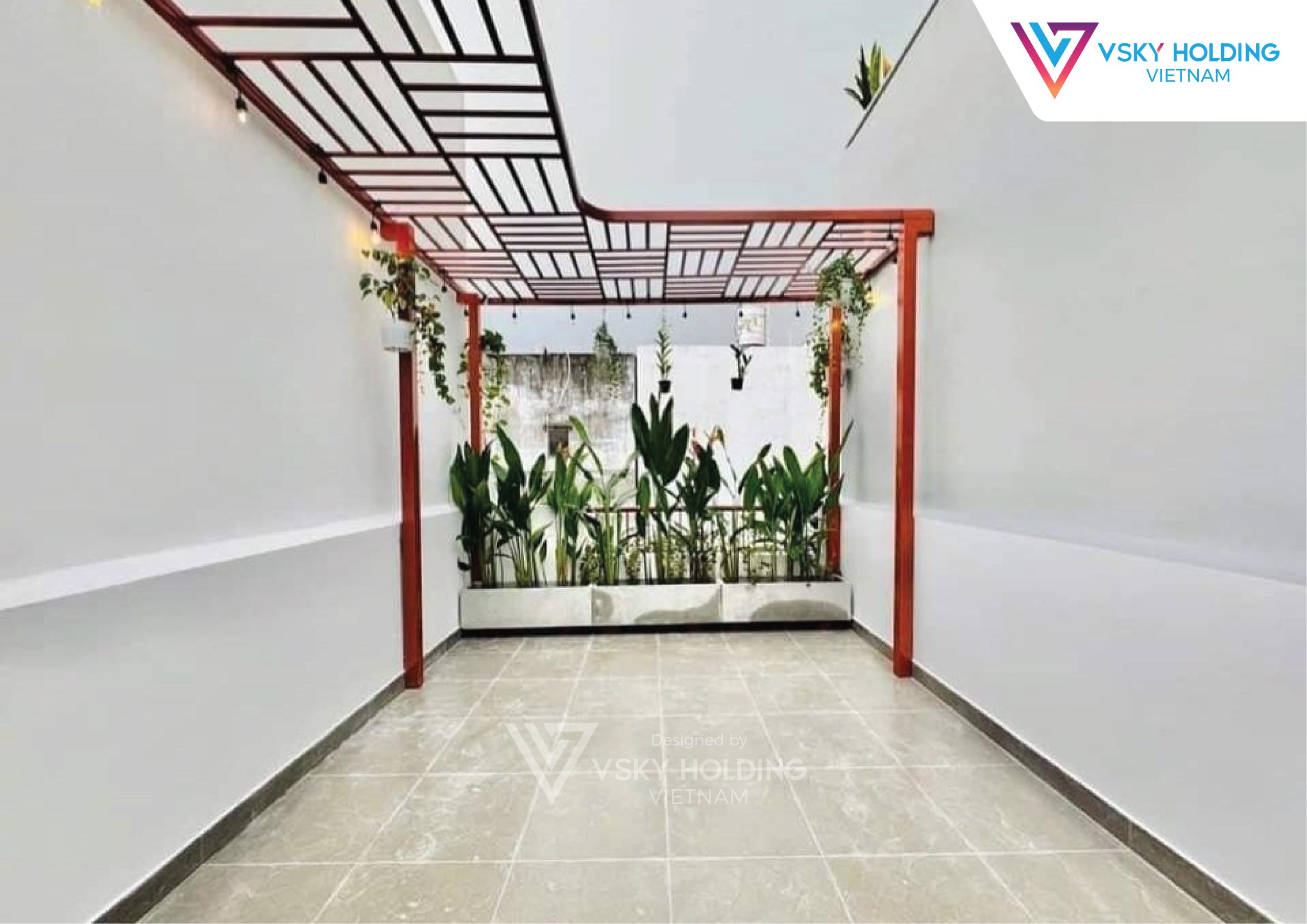 Xây dựng công trình nhà ở 2 tầng hiện đại với 3 phòng ngủ