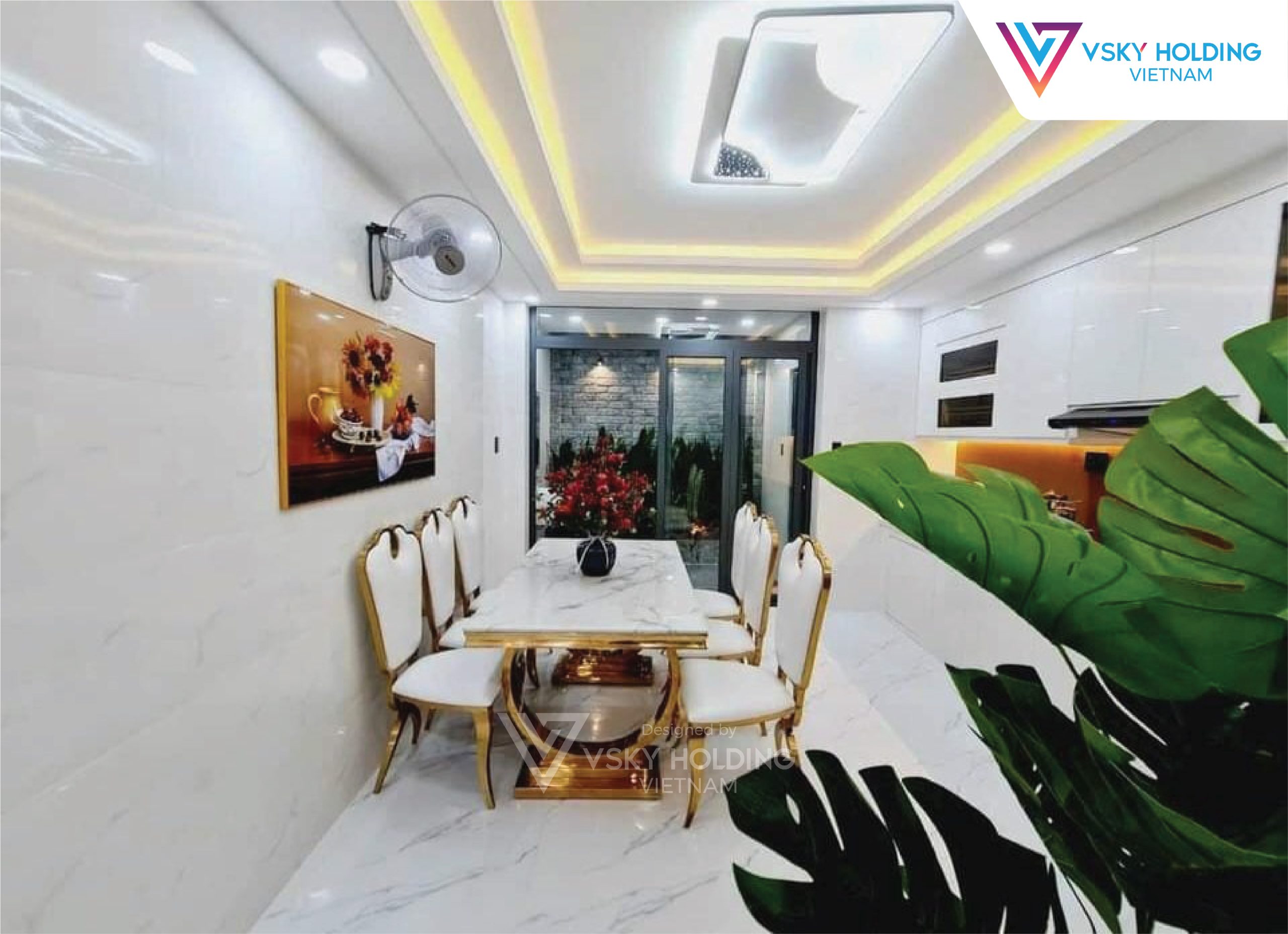 Xây dựng công trình nhà ở 4 tầng với diện tích 125m2