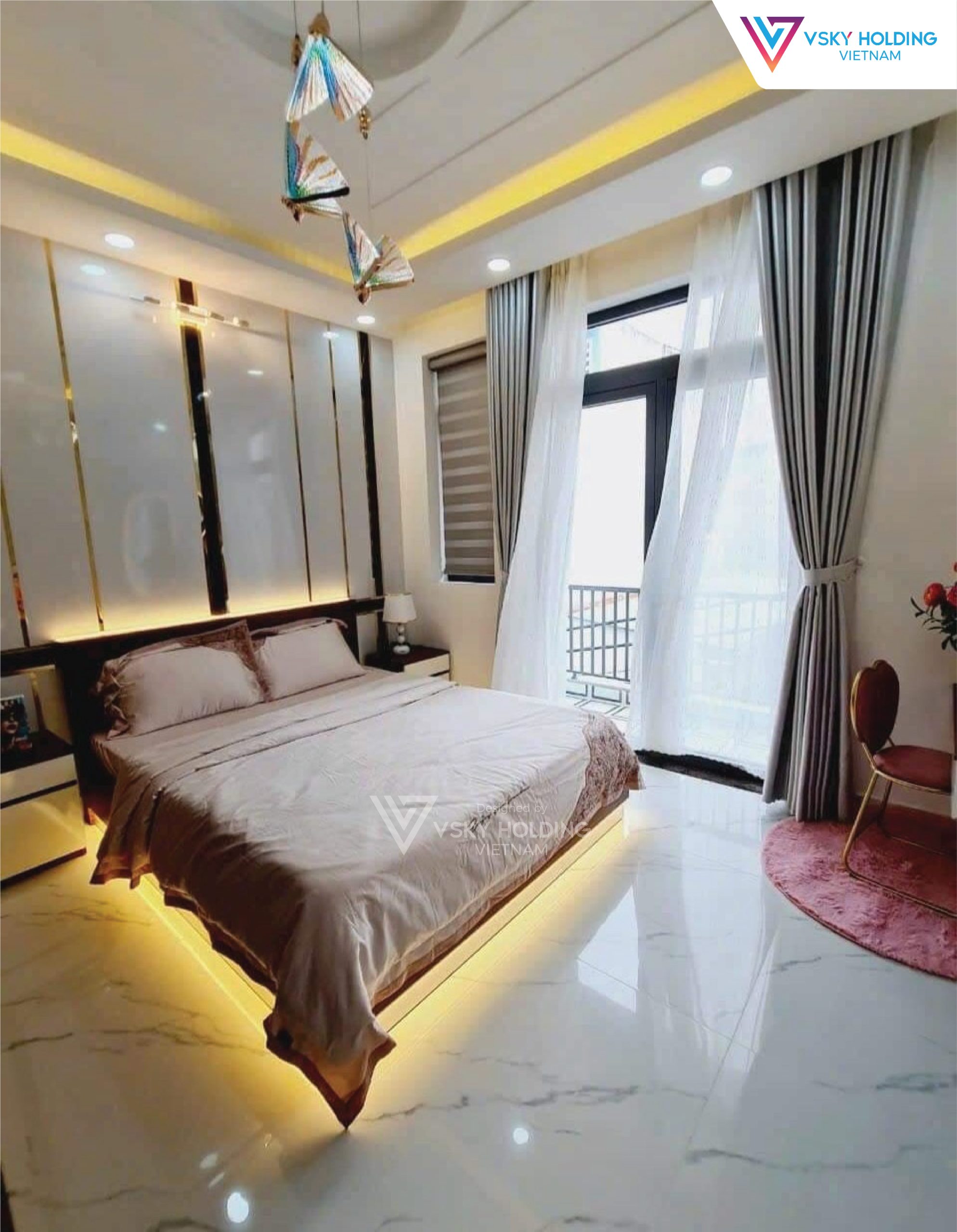Xây dựng công trình nhà ở 4 tầng với diện tích 125m2