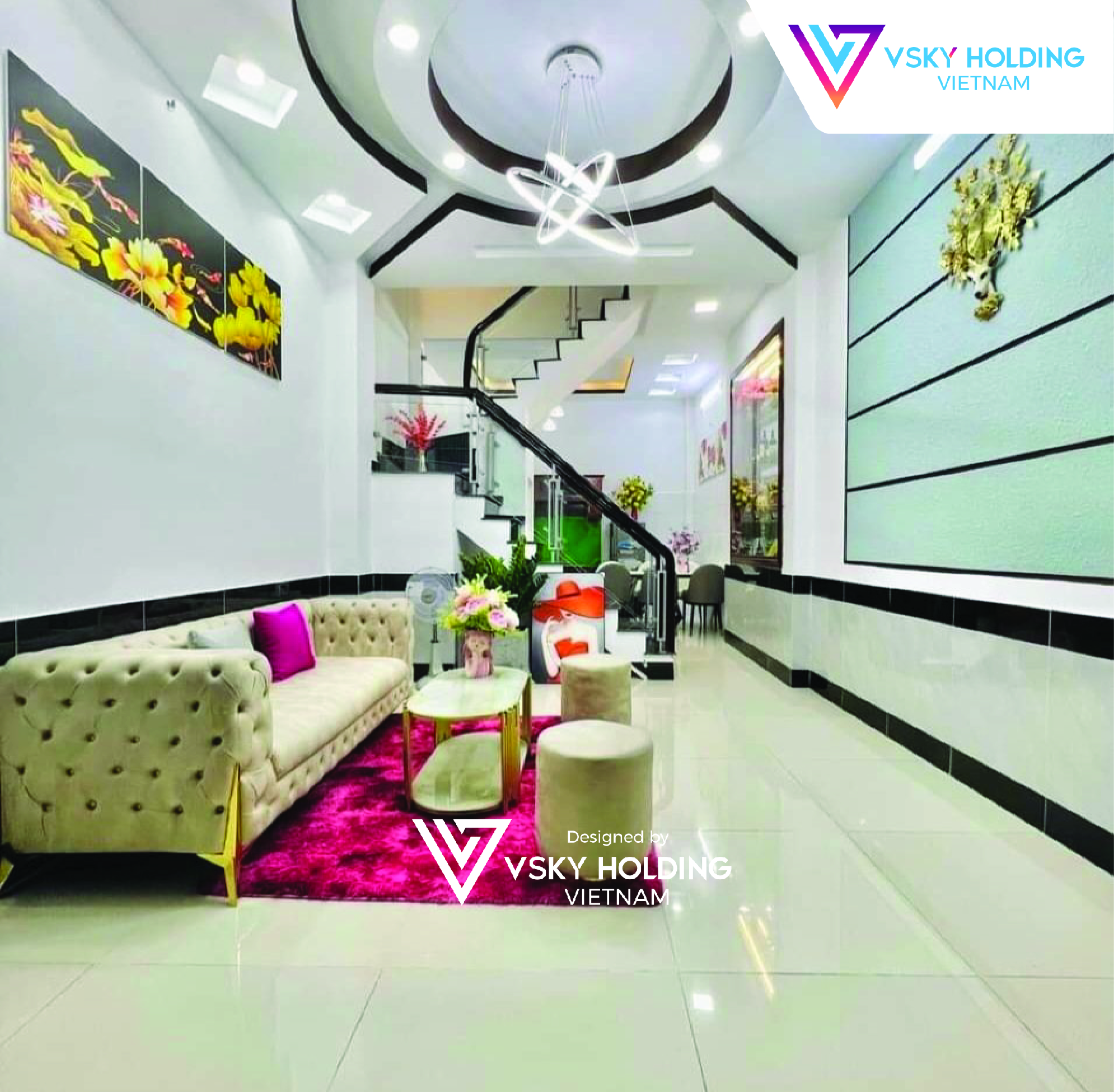 Xây dựng công trình nhà ở 3 tầng 66m2