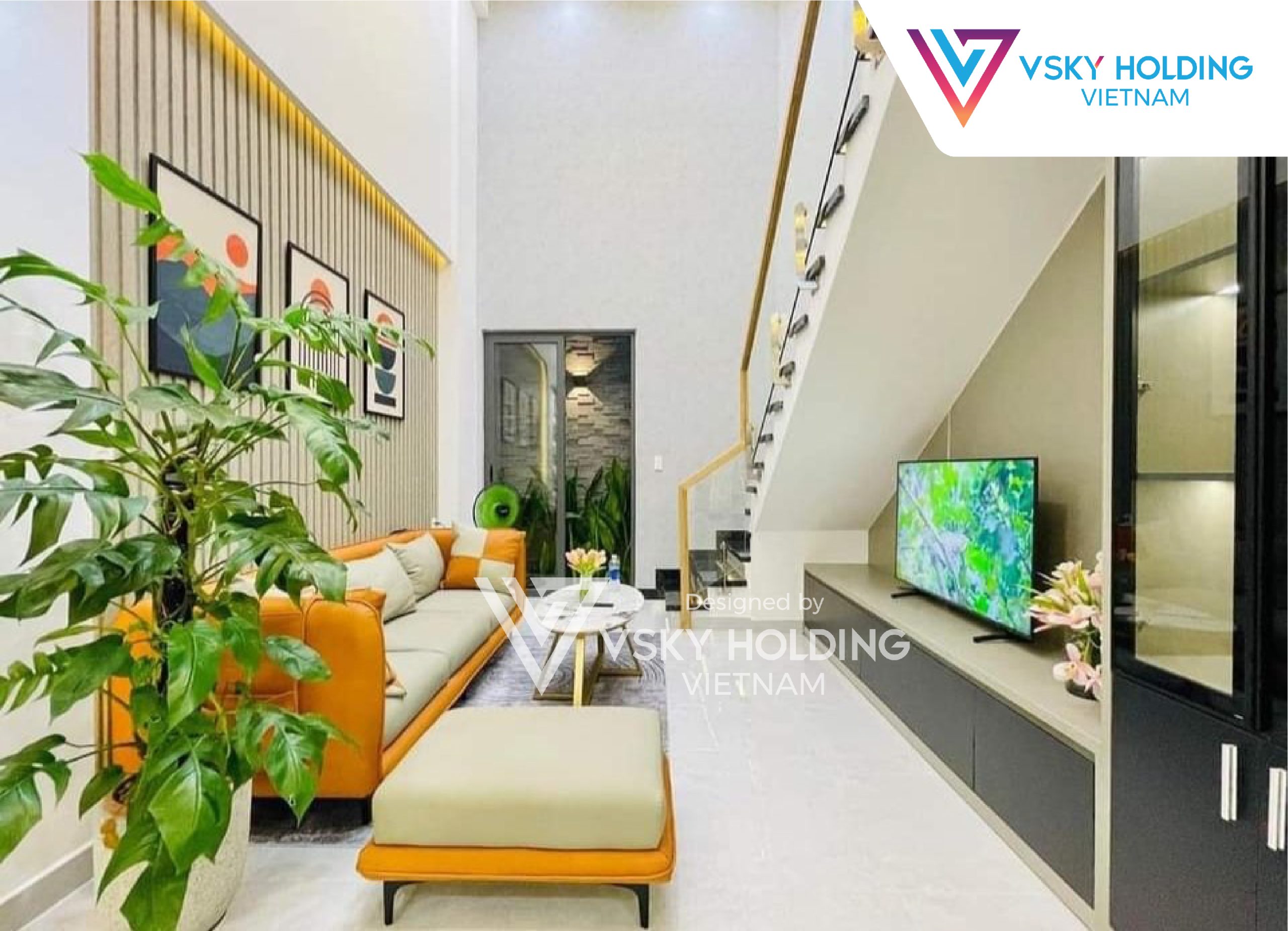 Xây dựng công trình nhà ở 5 tầng với nhiều cửa thông thoáng