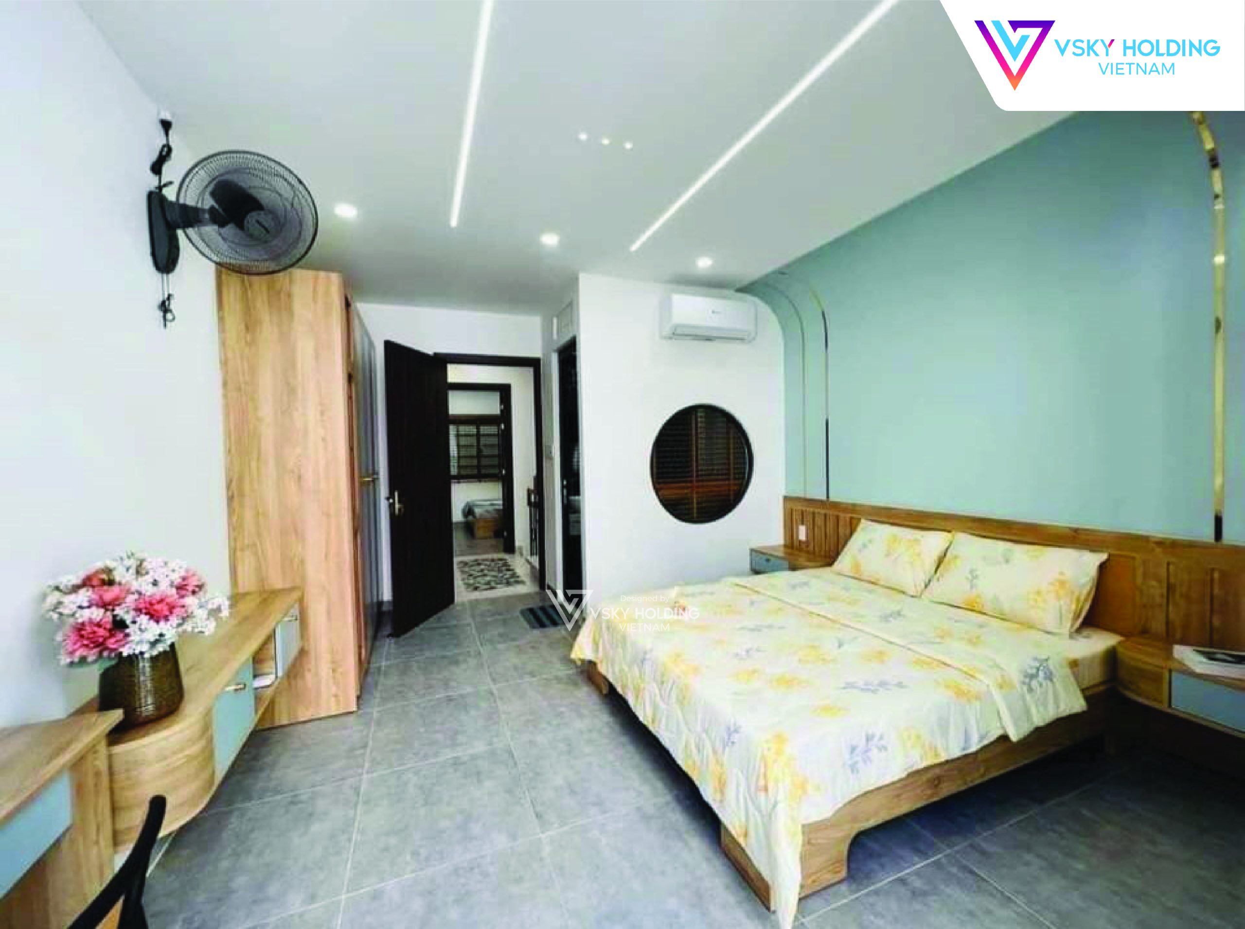 Xây dựng công trình nhà ở 3 tầng mái bằng đẹp