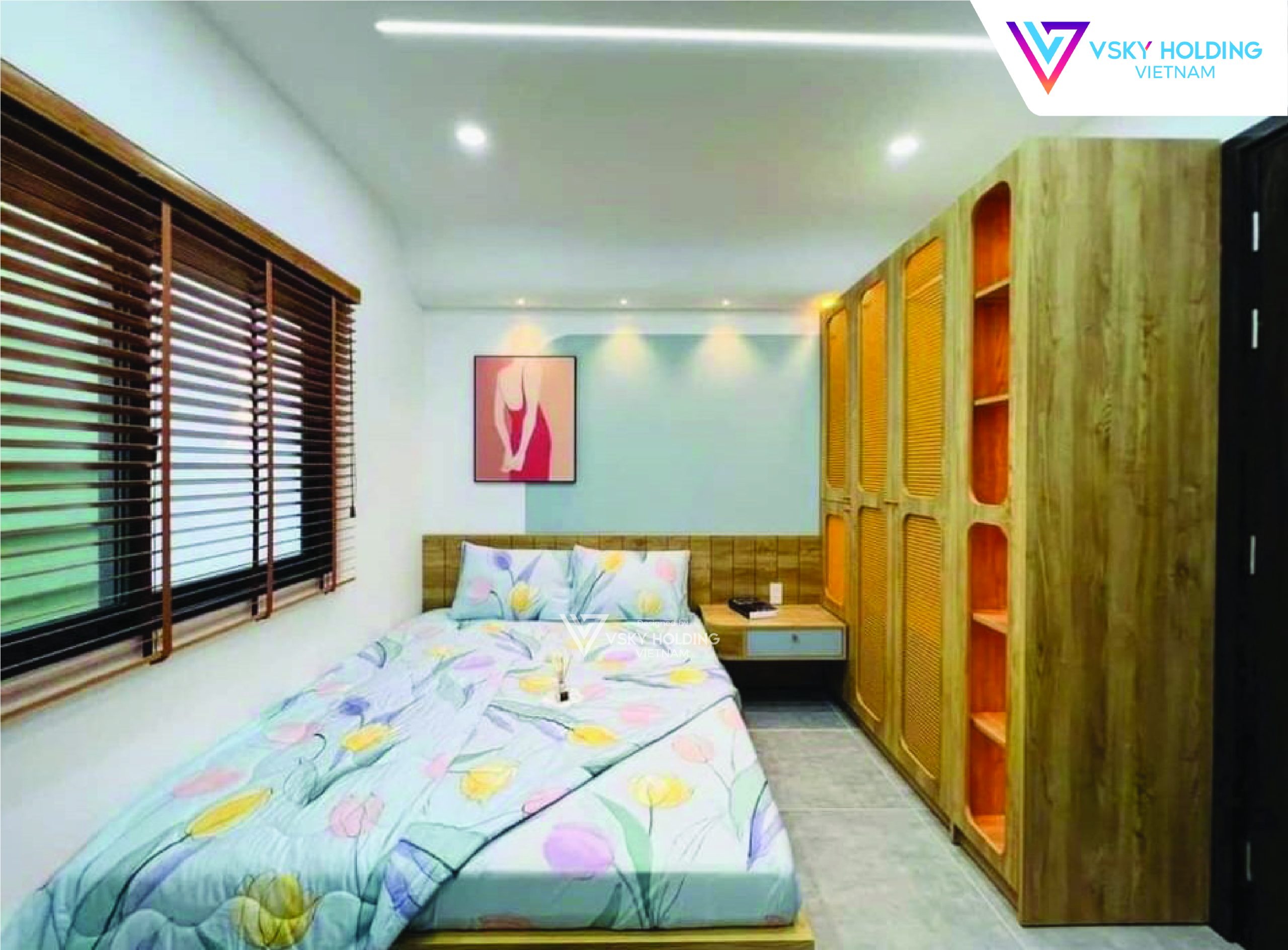 Xây dựng công trình nhà ở 3 tầng mái bằng đẹp
